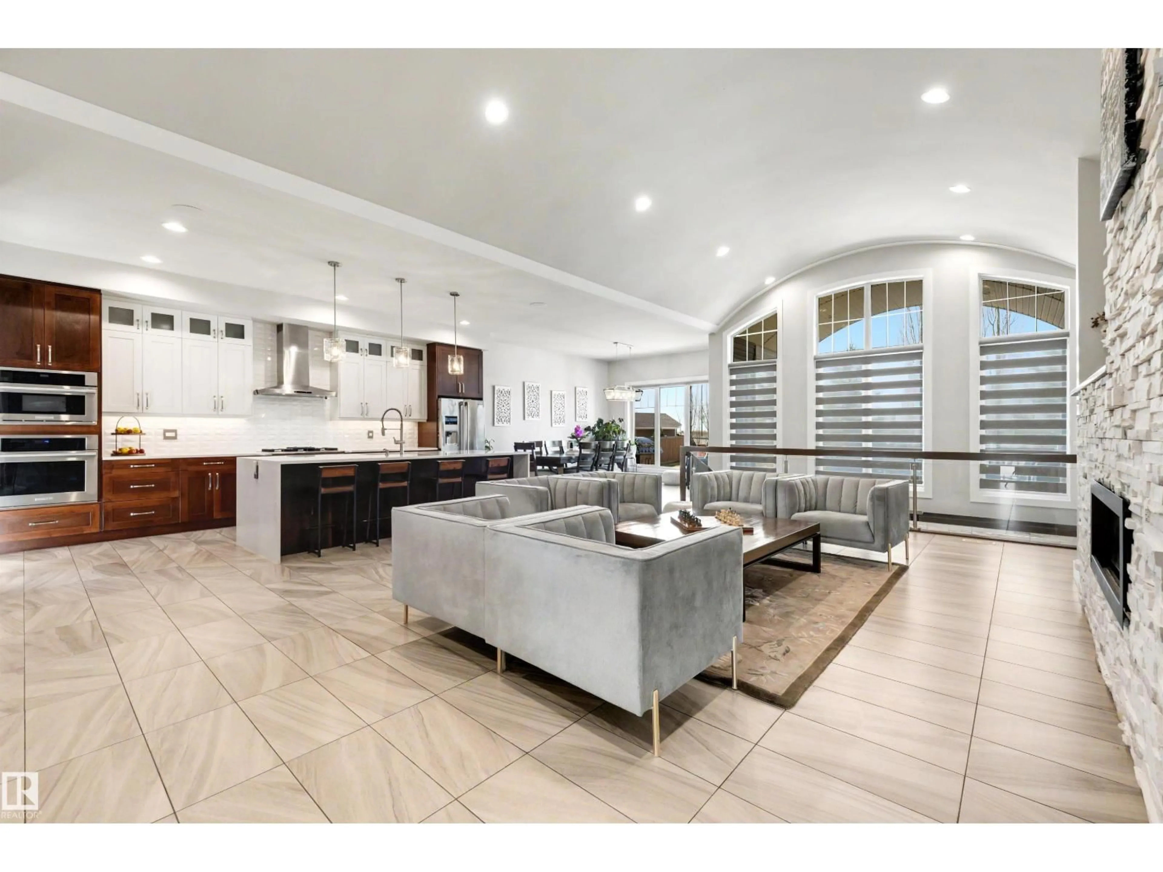 Open concept kitchen, ceramic/tile floor for 9055 24 AV, Edmonton Alberta T6X0P4
