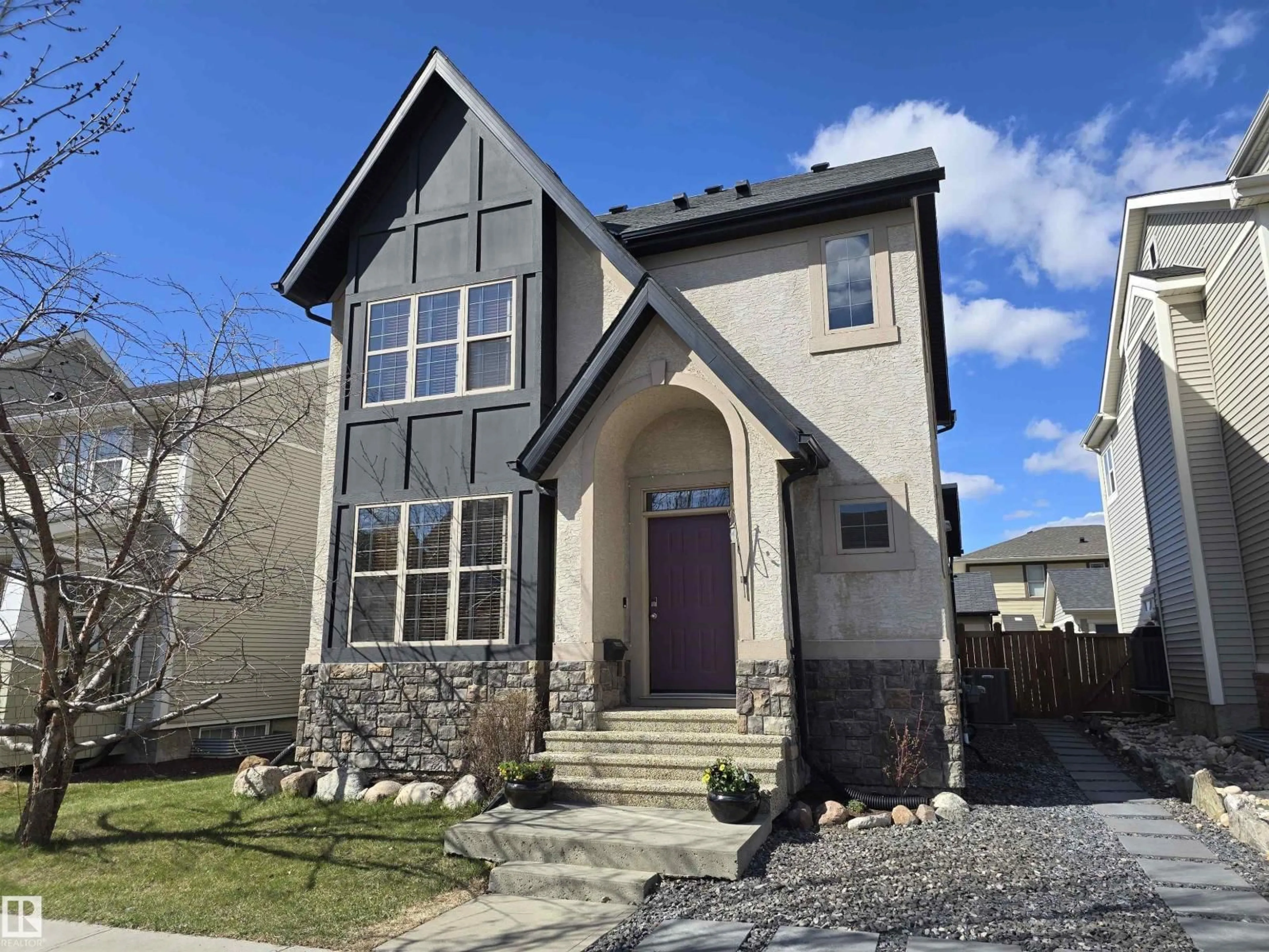 Home with vinyl exterior material, street for 1205 COLONEL STONE AV NW, Edmonton Alberta T5E0E4