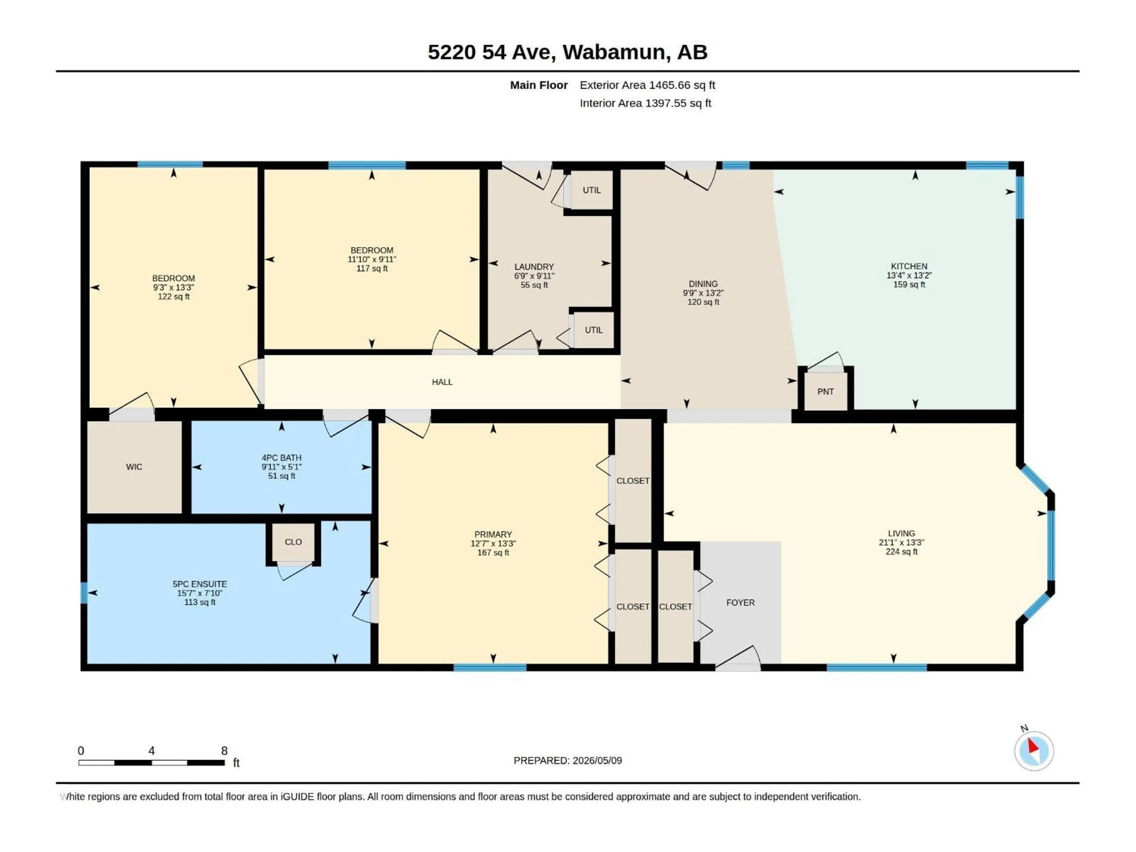 Floor plan for 5220 54 AV, Wabamun Alberta T0E2K0