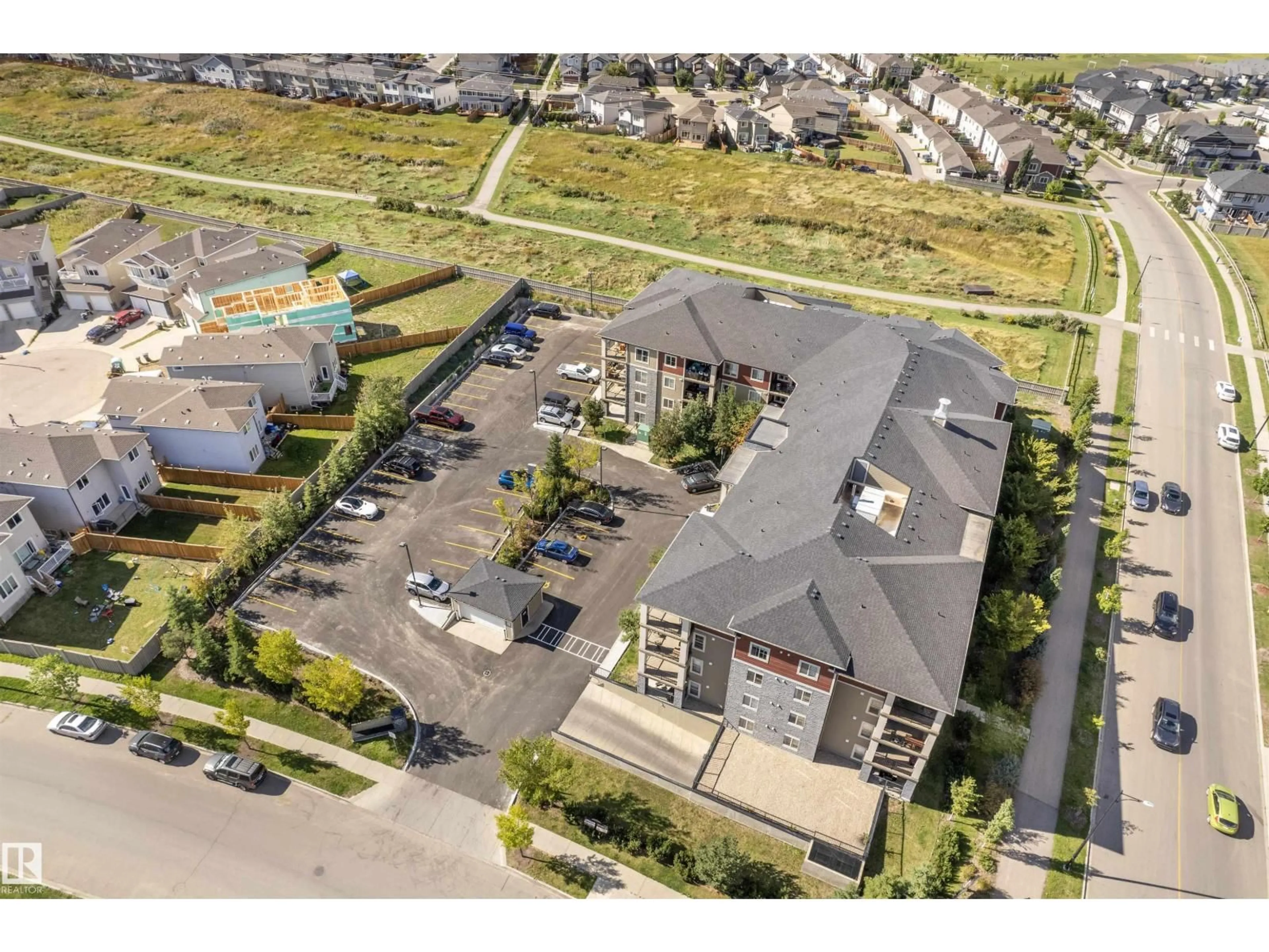 A pic from outside/outdoor area/front of a property/back of a property/a pic from drone, unknown for 313 - 5390 CHAPPELLE RD, Edmonton Alberta T6W3K7