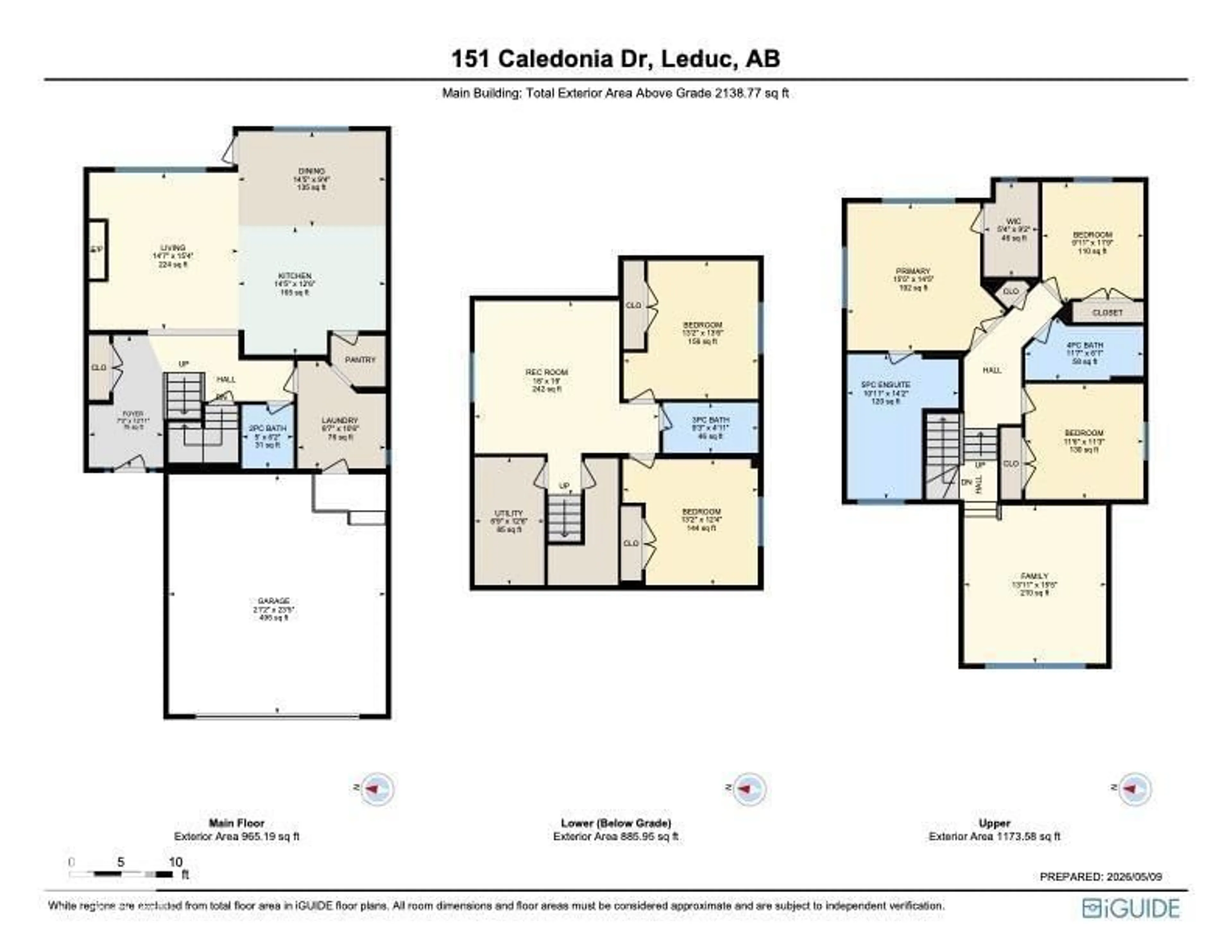Floor plan for 151 CALEDONIA DR, Leduc Alberta T9E0N2