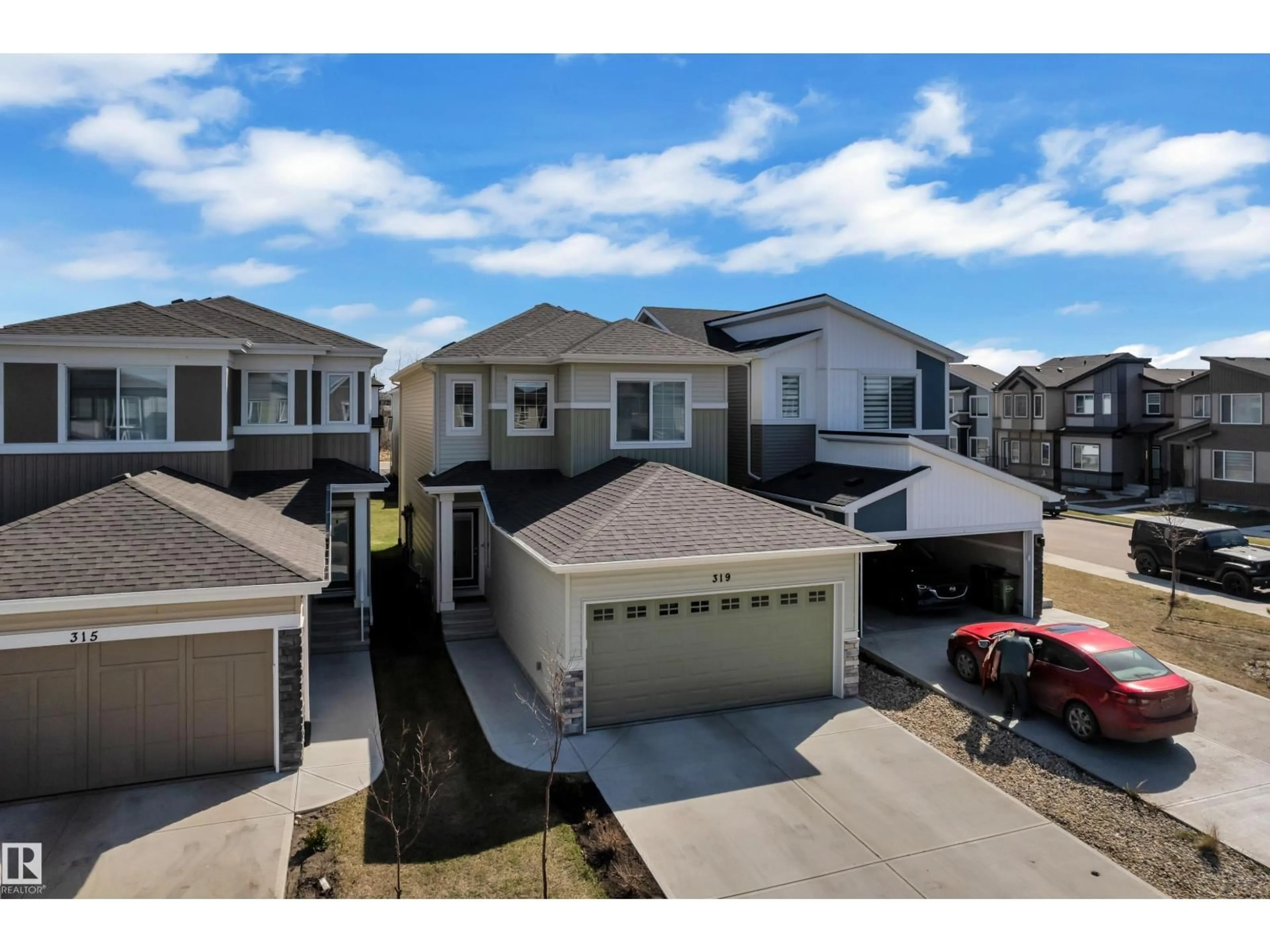 A pic from outside/outdoor area/front of a property/back of a property/a pic from drone, street for 319 36 AV, Edmonton Alberta T6T2P9