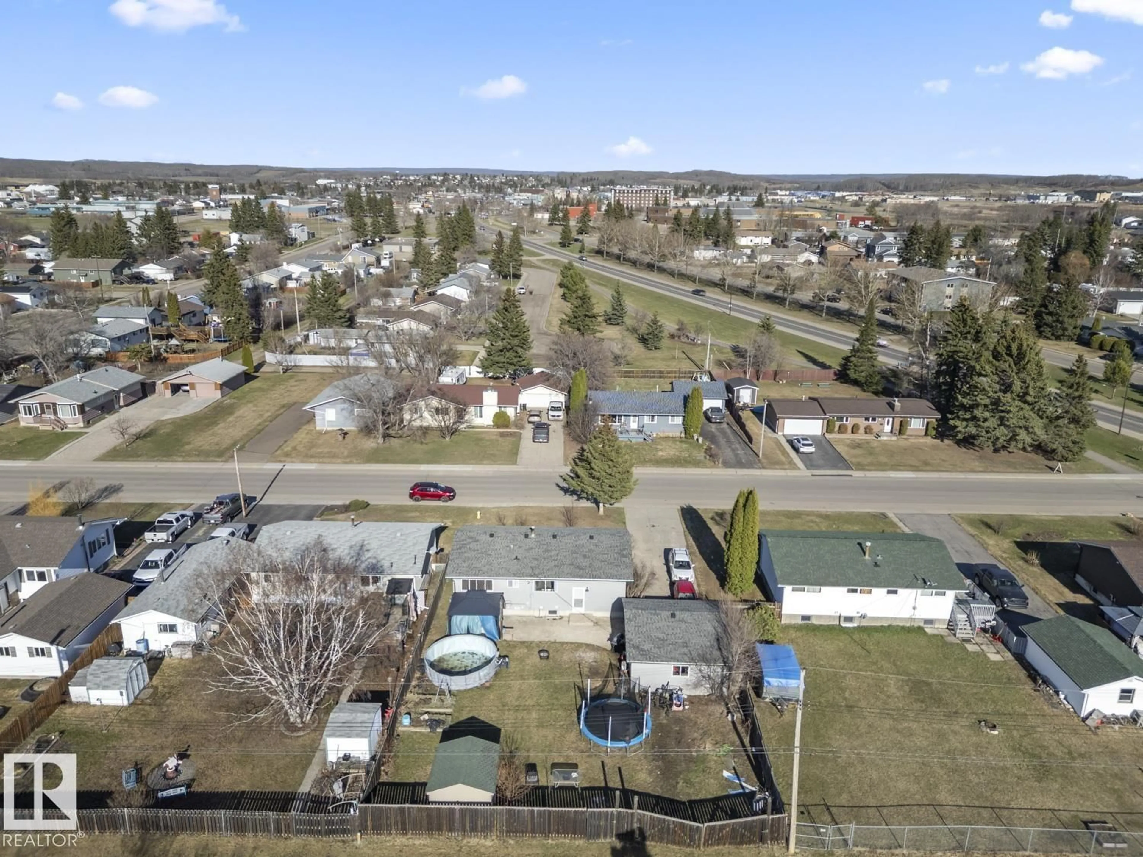 A pic from outside/outdoor area/front of a property/back of a property/a pic from drone, street for 4908 59 ST, Cold Lake Alberta T9M1T2