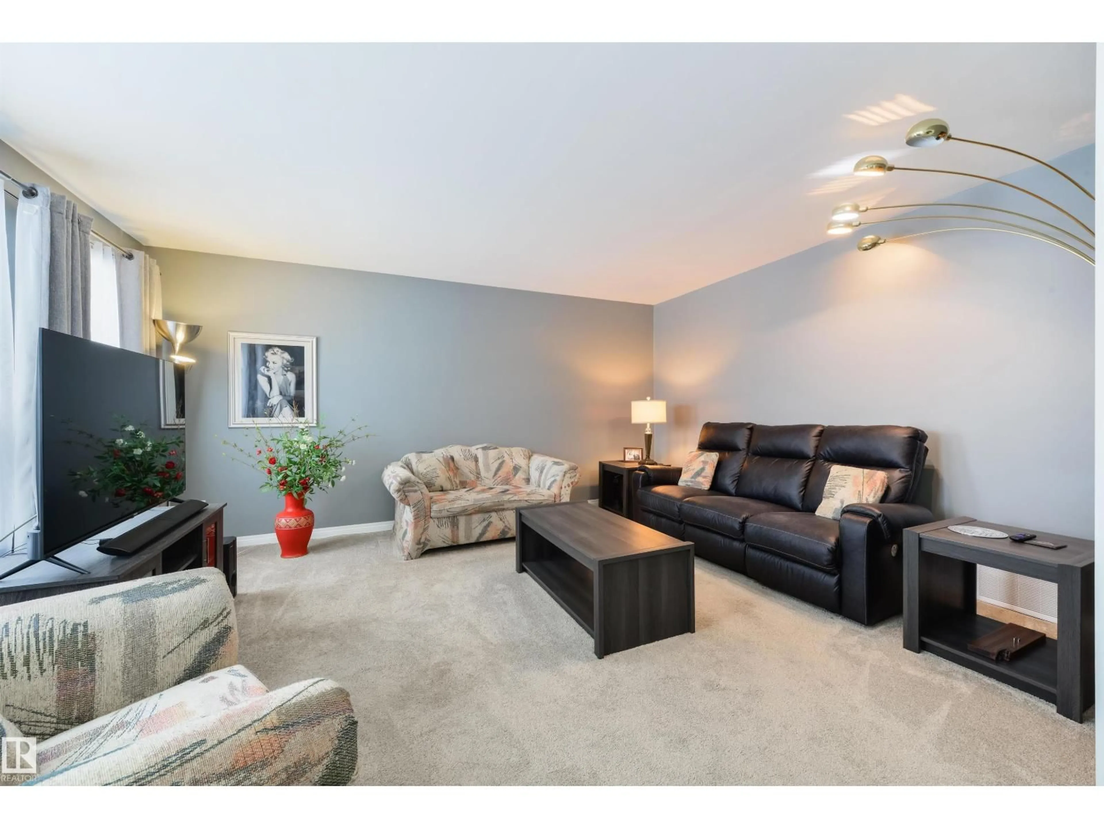 Living room with furniture, unknown for NW - 16020 123 ST, Edmonton Alberta T5X2W5