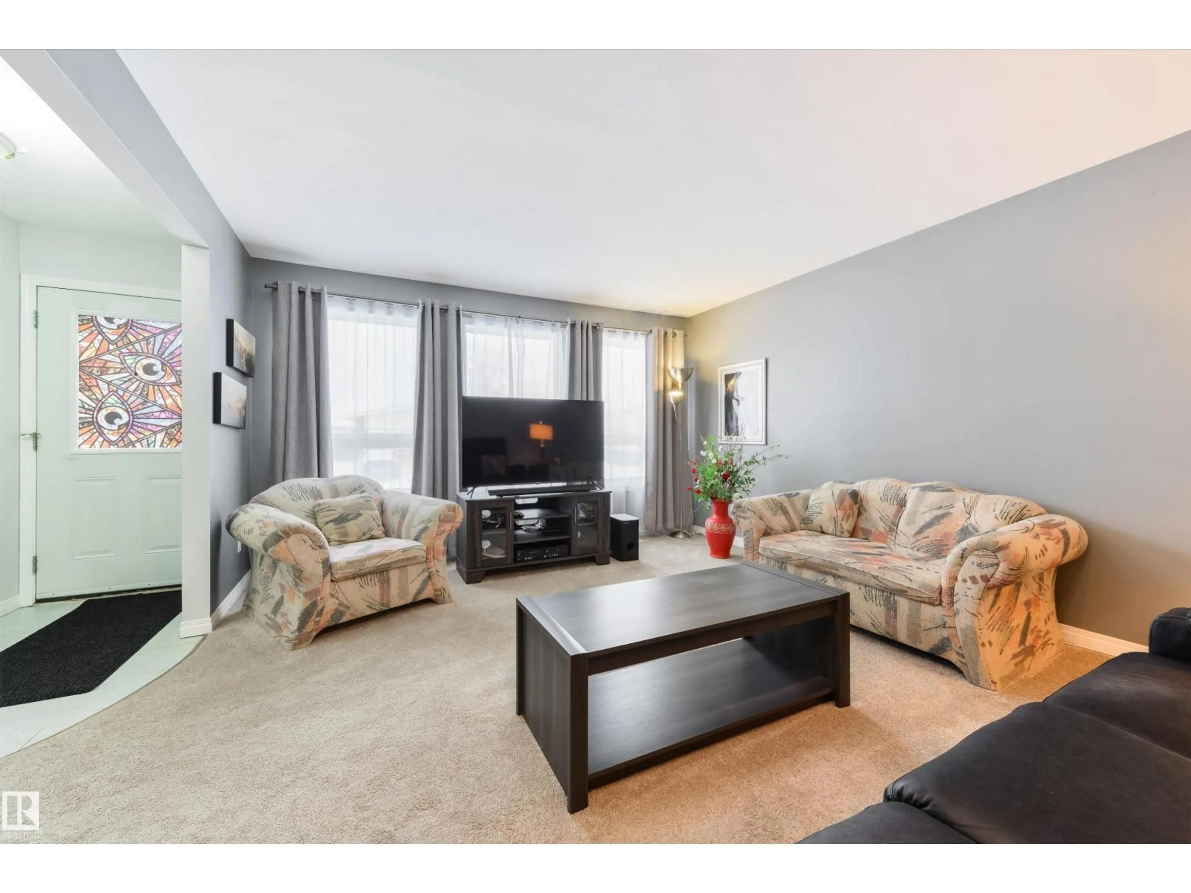 Living room with furniture, unknown for NW - 16020 123 ST, Edmonton Alberta T5X2W5
