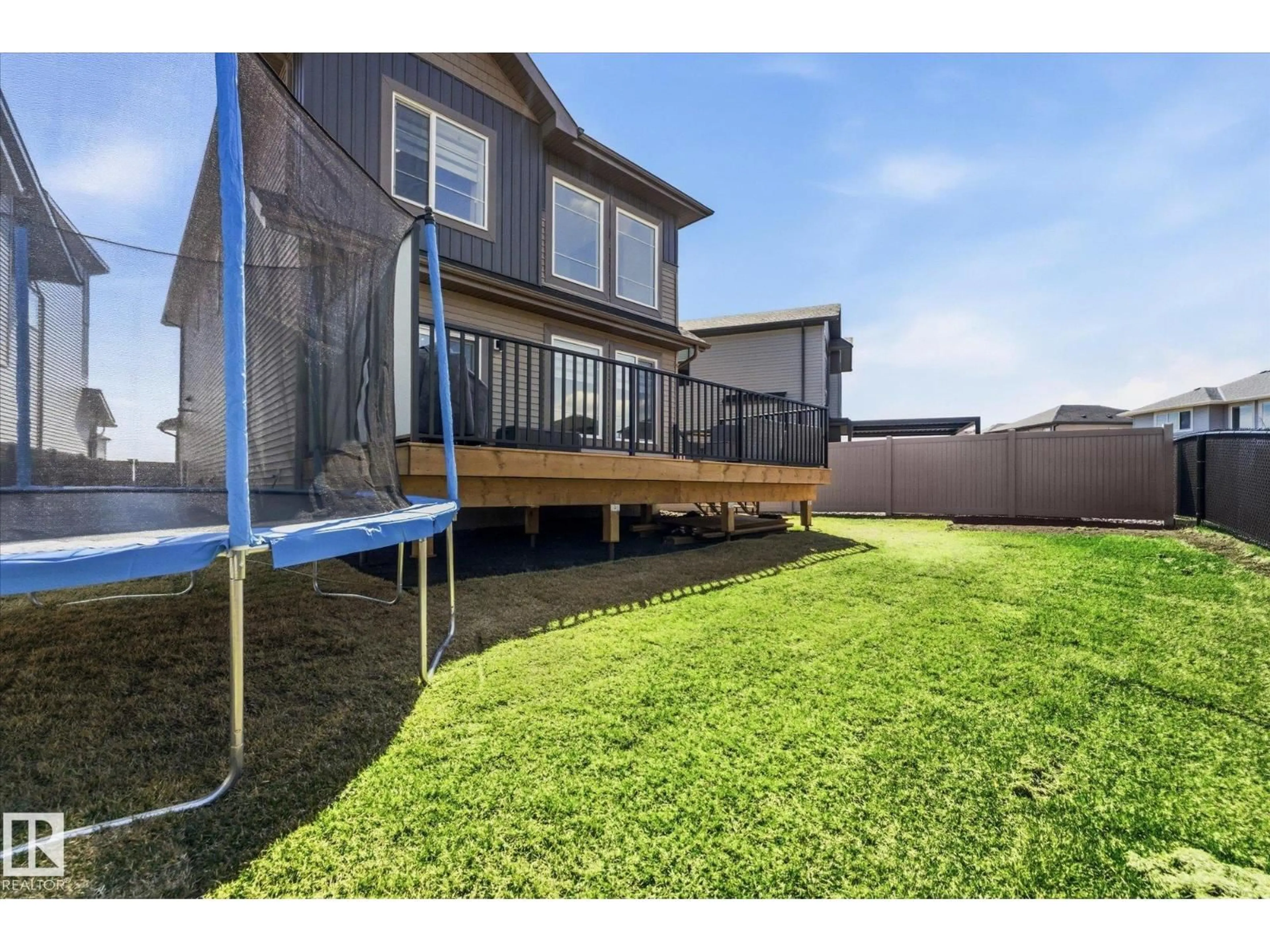 Patio, water/lake/river/ocean view for 14 ENNS CT, Fort Saskatchewan Alberta T8L0Z4