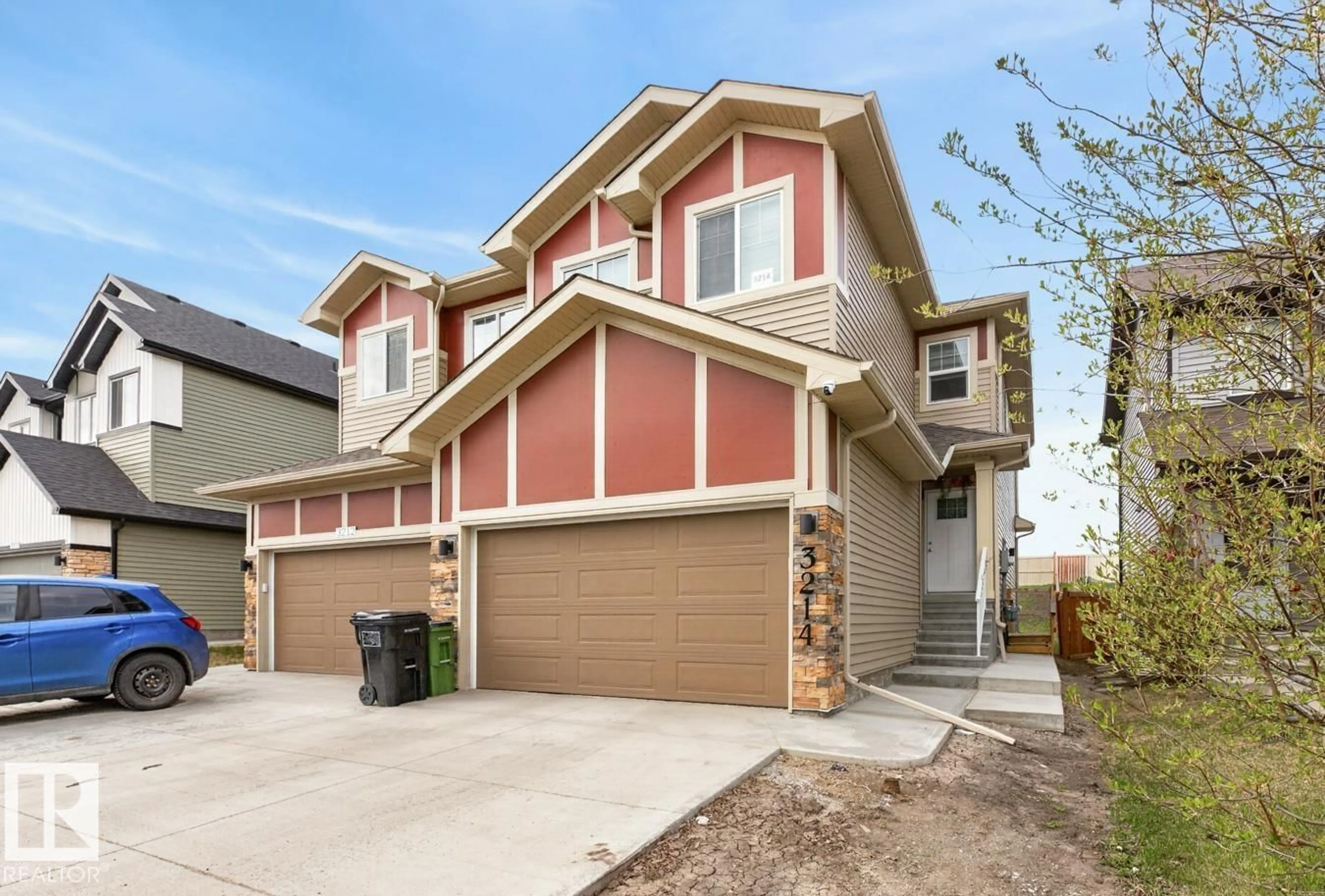 Home with brick exterior material, street for 3214 9 ST, Edmonton Alberta T6T2V6