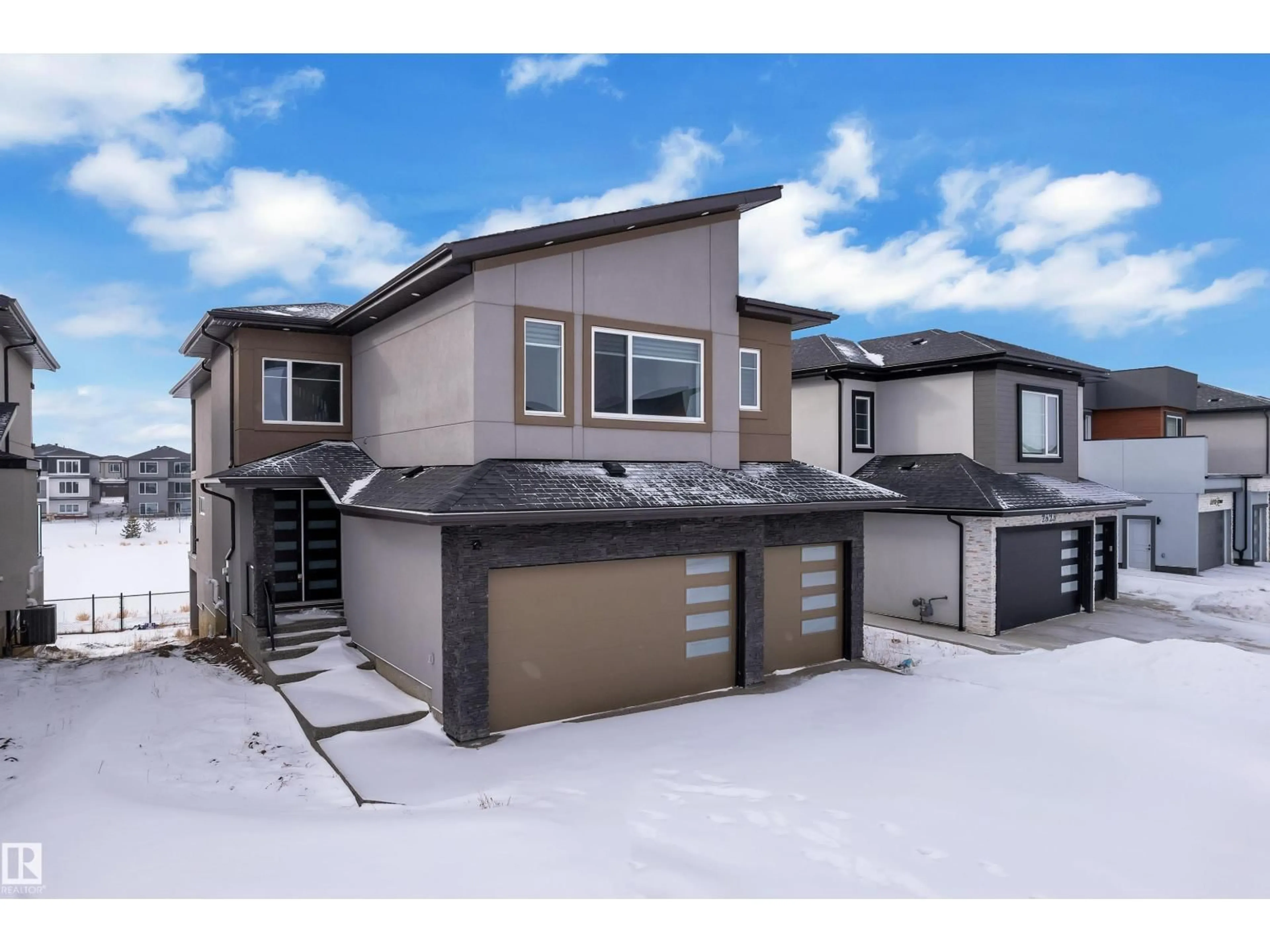 A pic from outside/outdoor area/front of a property/back of a property/a pic from drone, street for 2531 63 AV, Rural Leduc County Alberta T4X3A4