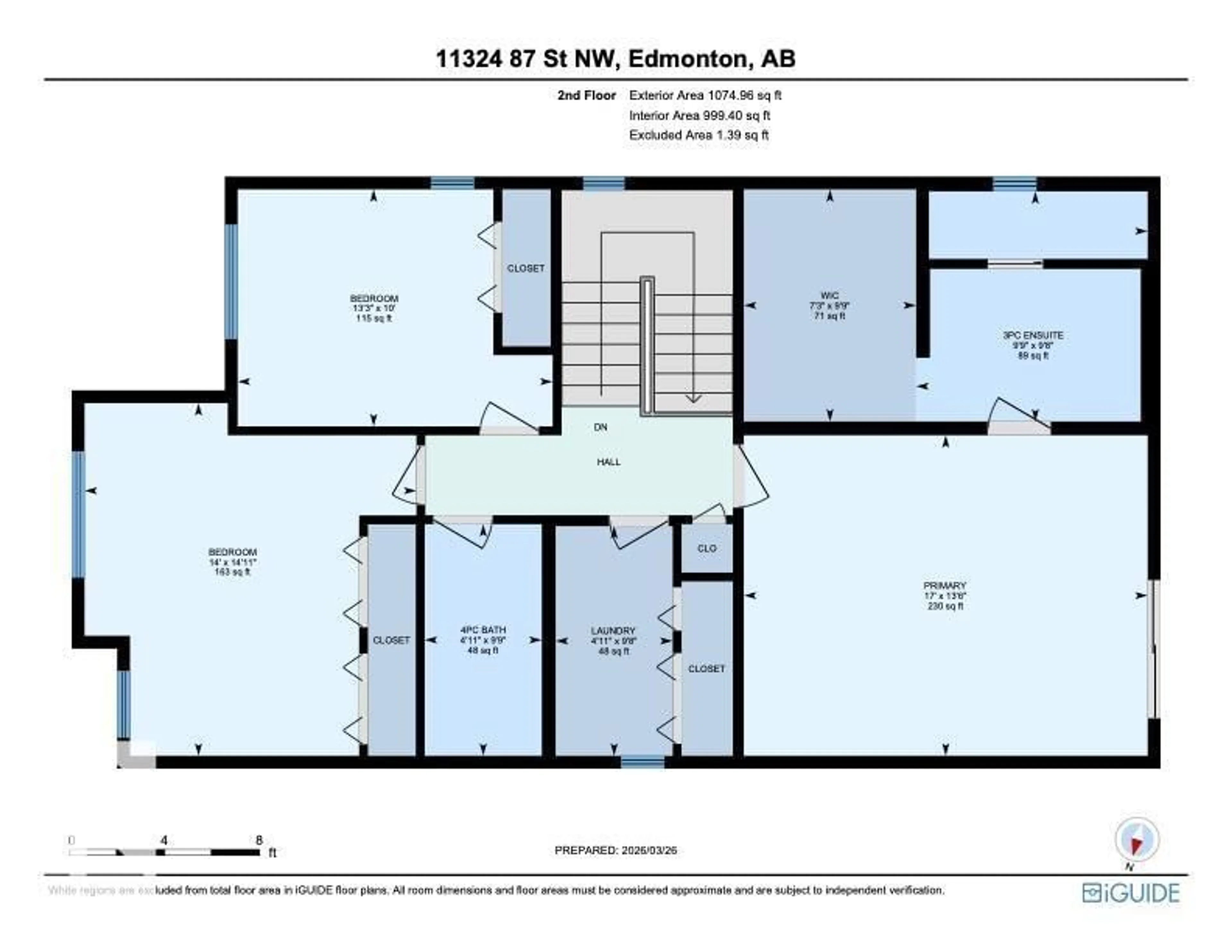 Floor plan for NW - 11324 87 ST, Edmonton Alberta T5B3L9