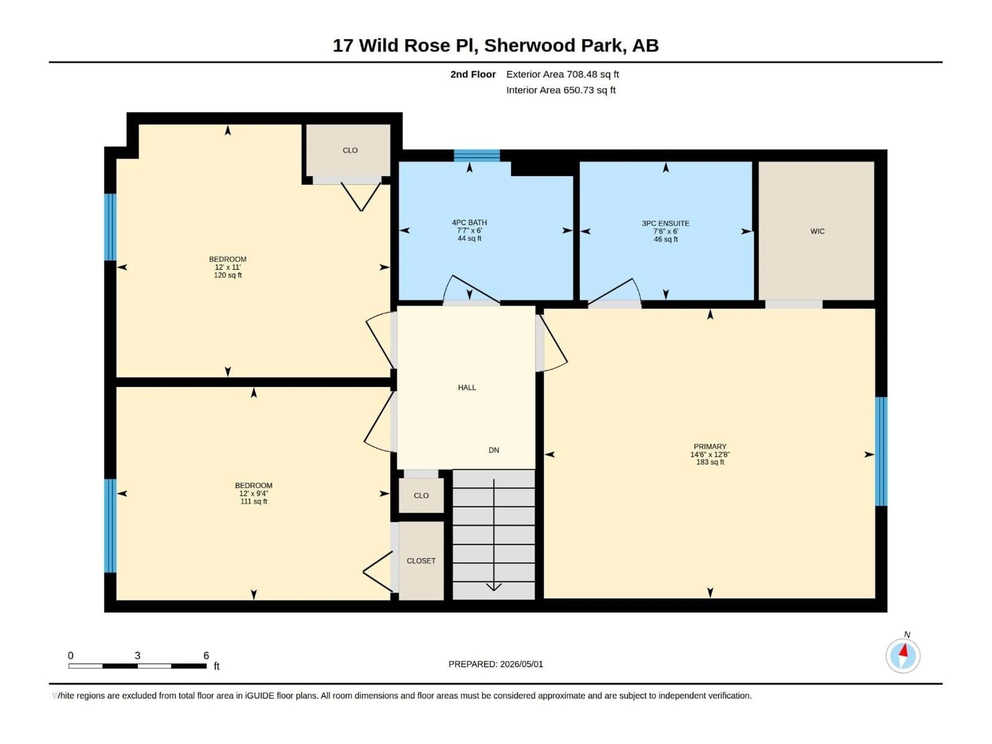 Floor plan for 17 WILD ROSE PL, Sherwood Park Alberta T8H1H2