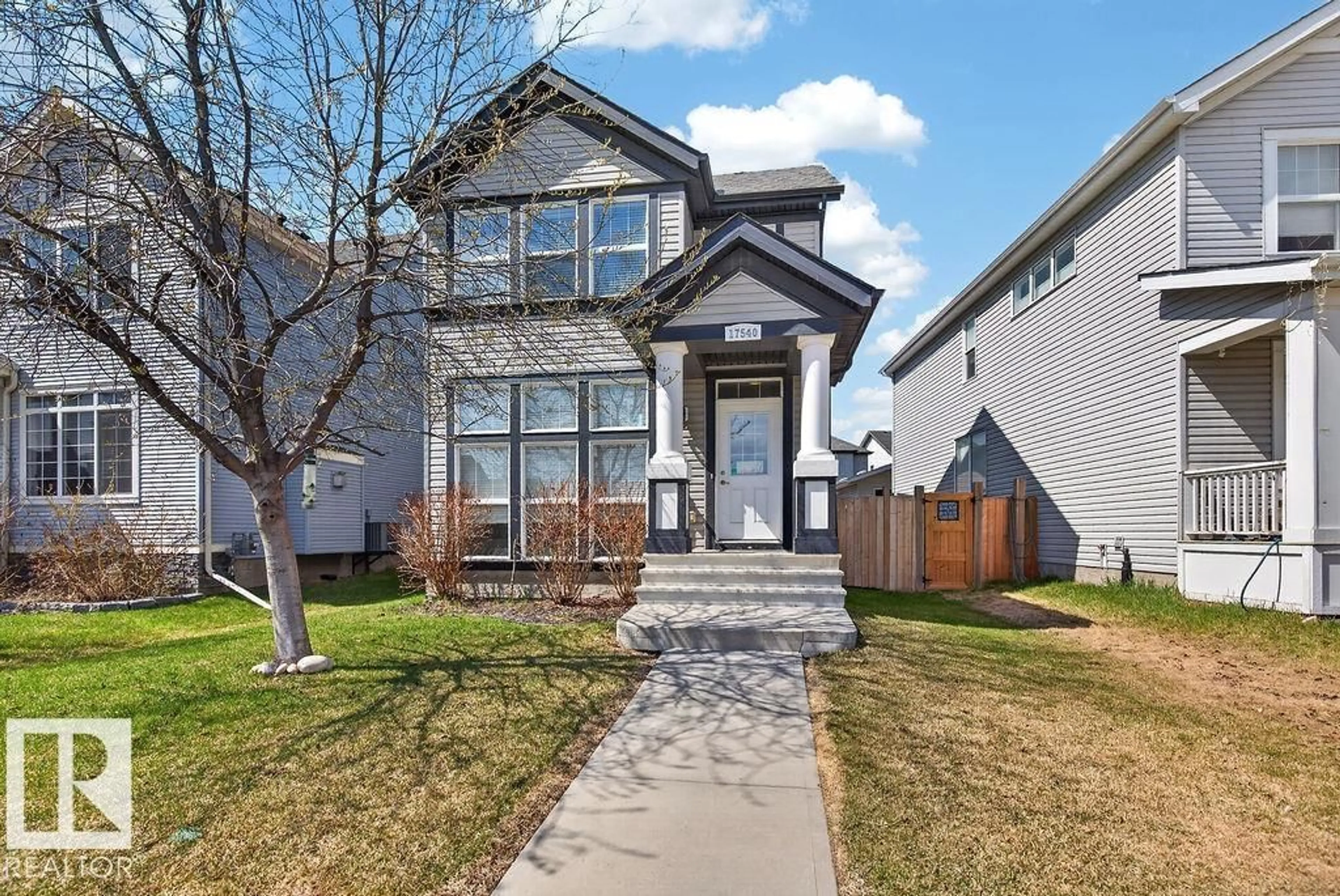 Home with brick exterior material, street for 17540 58 ST, Edmonton Alberta T5Y0T7