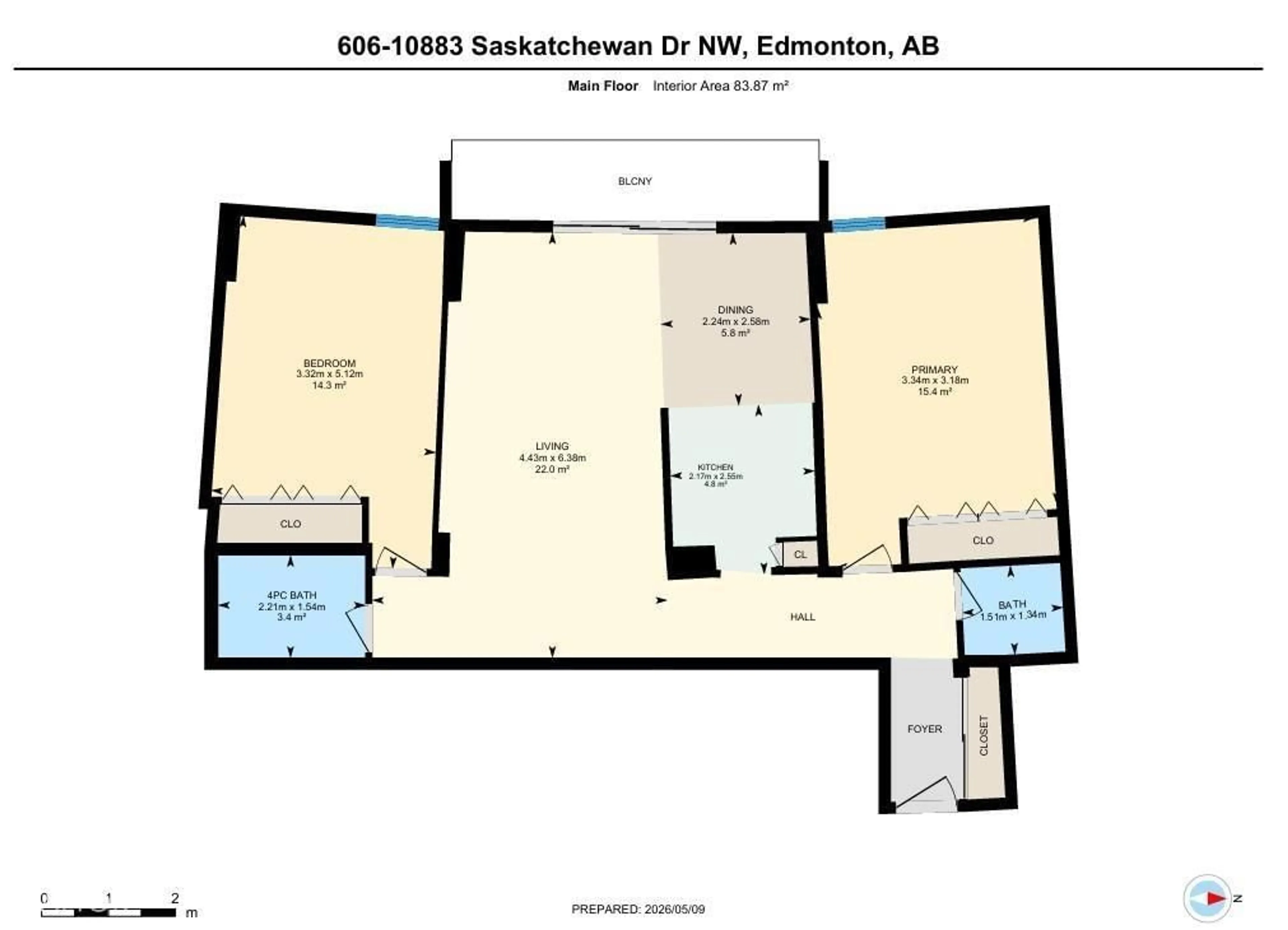 Floor plan for 10883 NW - 606 SASKATCHEWAN DR, Edmonton Alberta T6E4S6