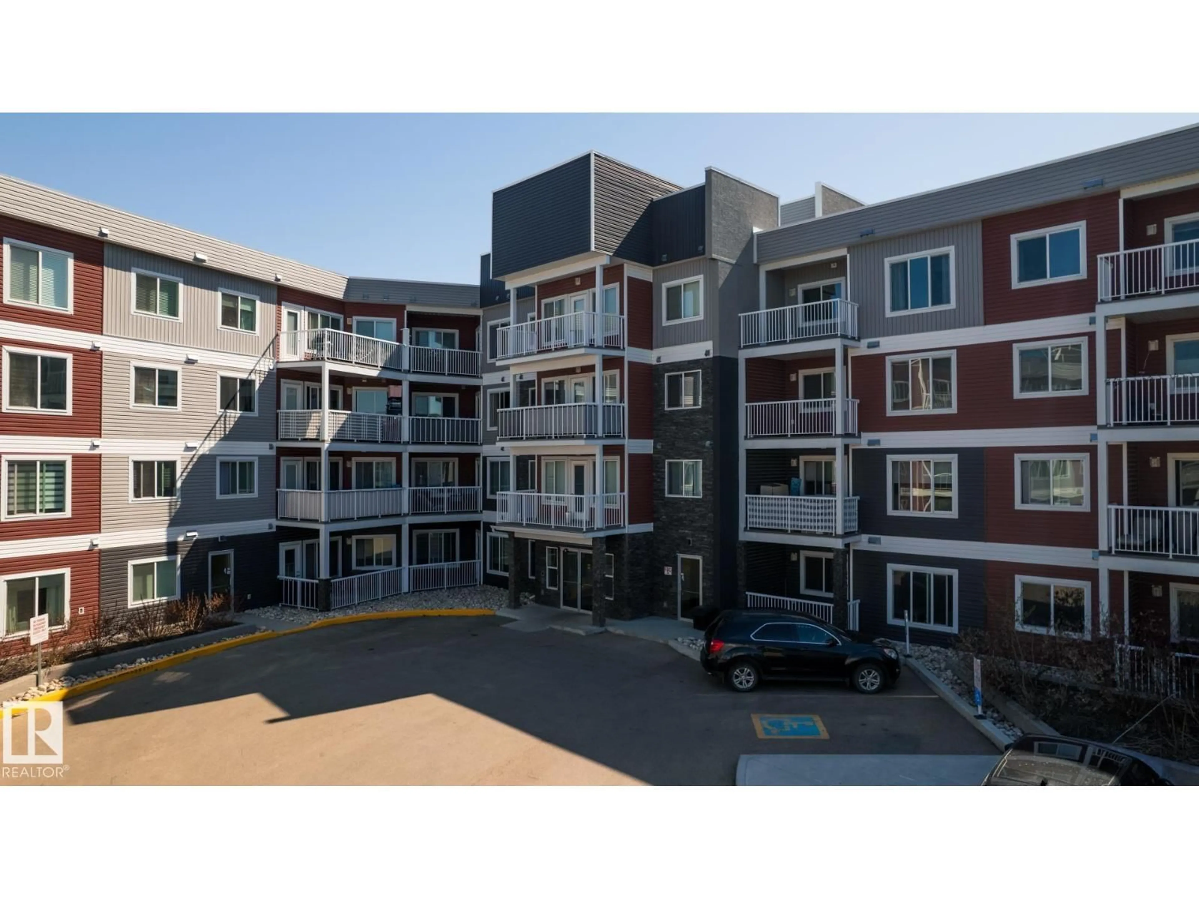 A pic from outside/outdoor area/front of a property/back of a property/a pic from drone, building for 1818 - 447 RUTHERFORD RD, Edmonton Alberta T6W2K6