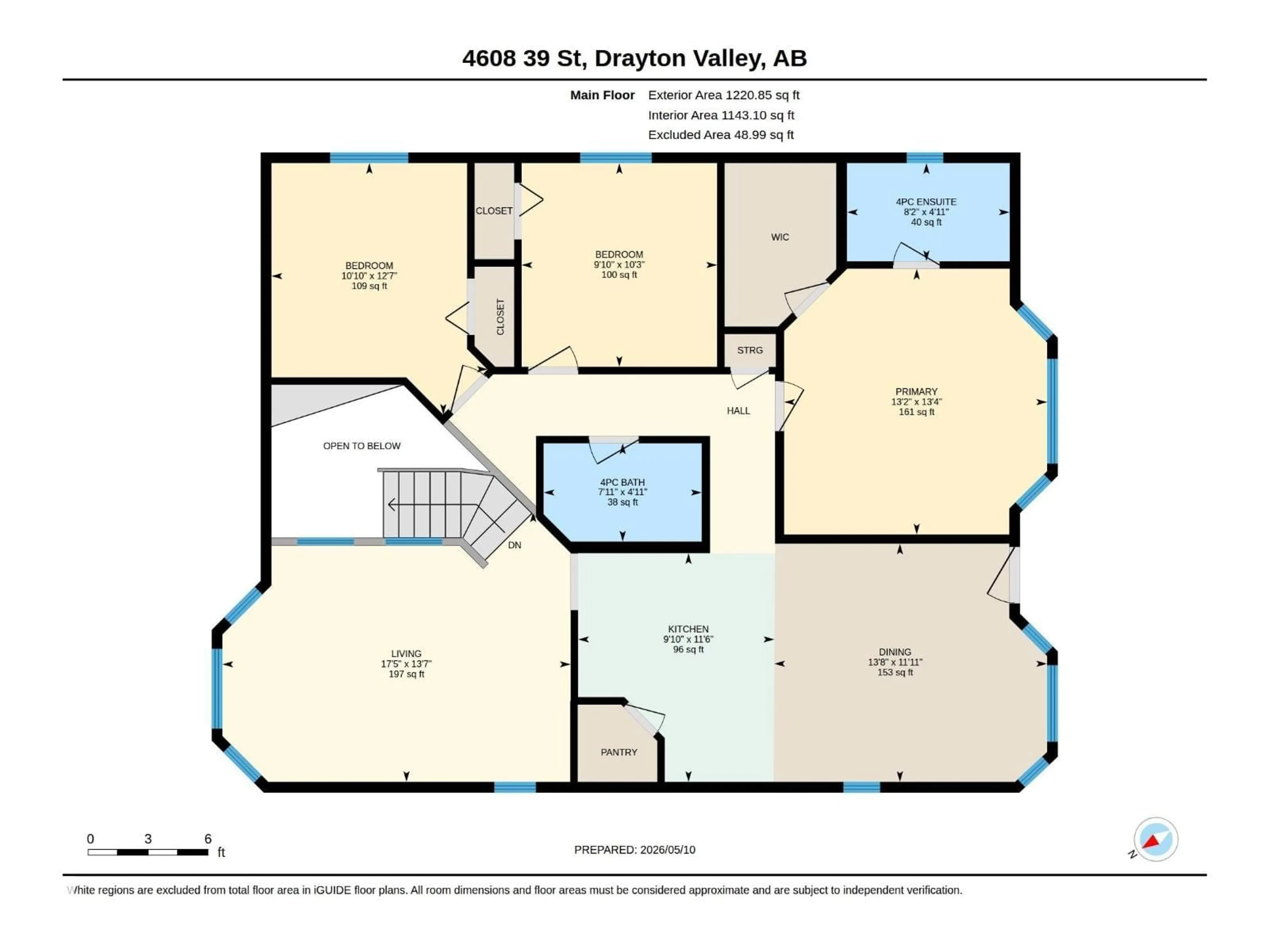 Floor plan for 4608 39 ST, Drayton Valley Alberta T7A0A8