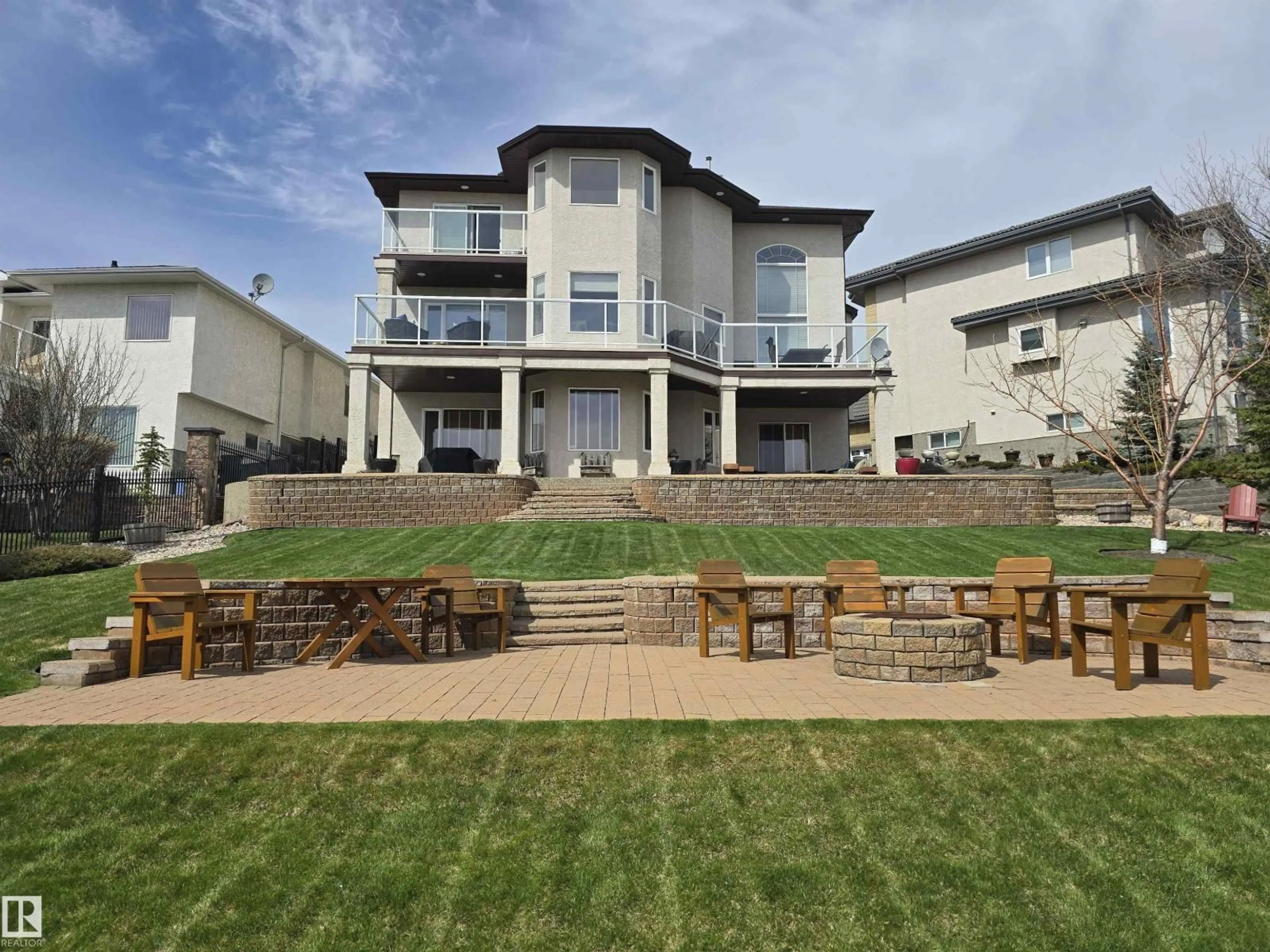 A pic from outside/outdoor area/front of a property/back of a property/a pic from drone, mountain view for 7429 162 AV, Edmonton Alberta T5Z3S7