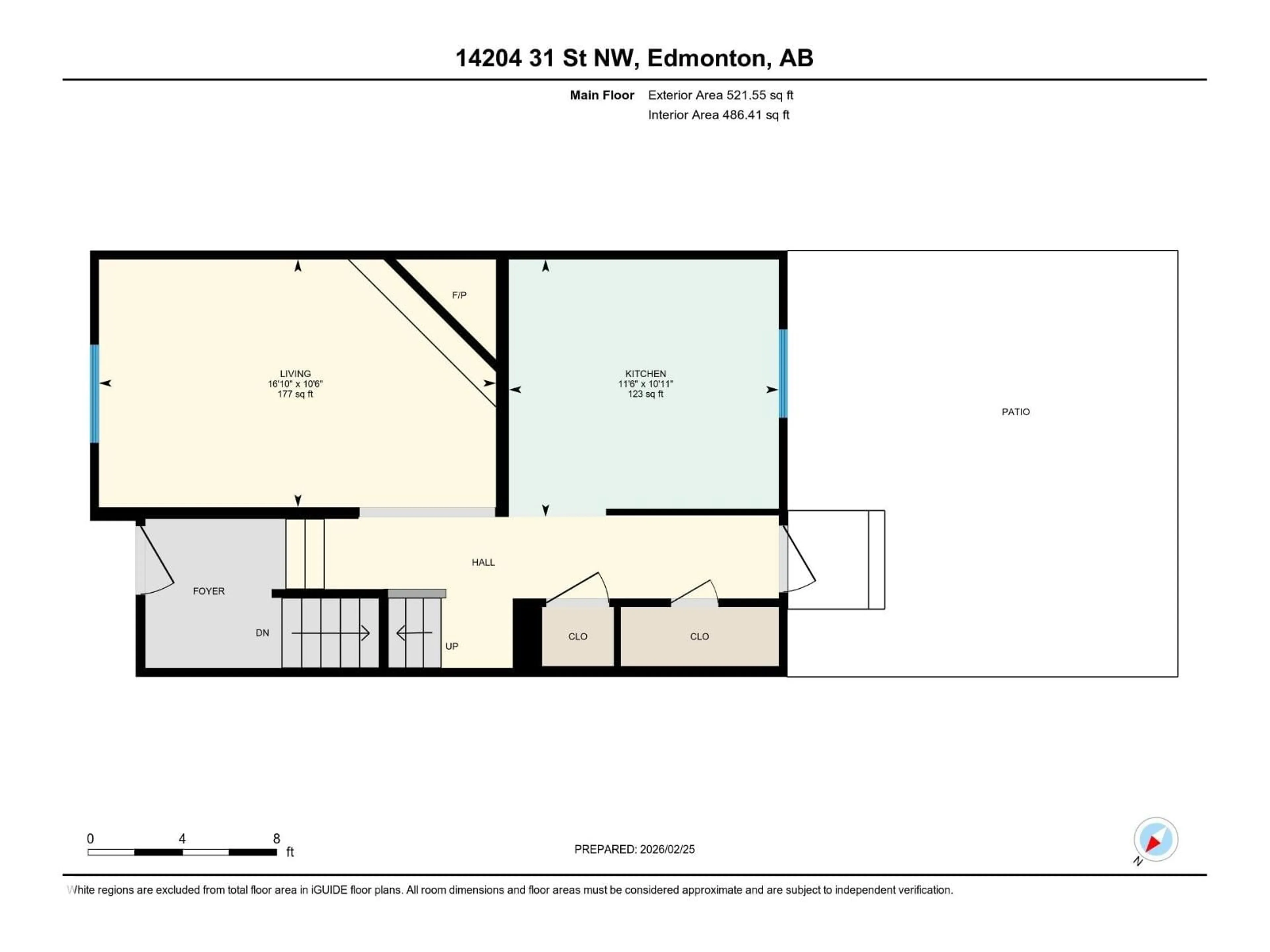 Floor plan for NW - 14204 31 ST, Edmonton Alberta T5Y1H1