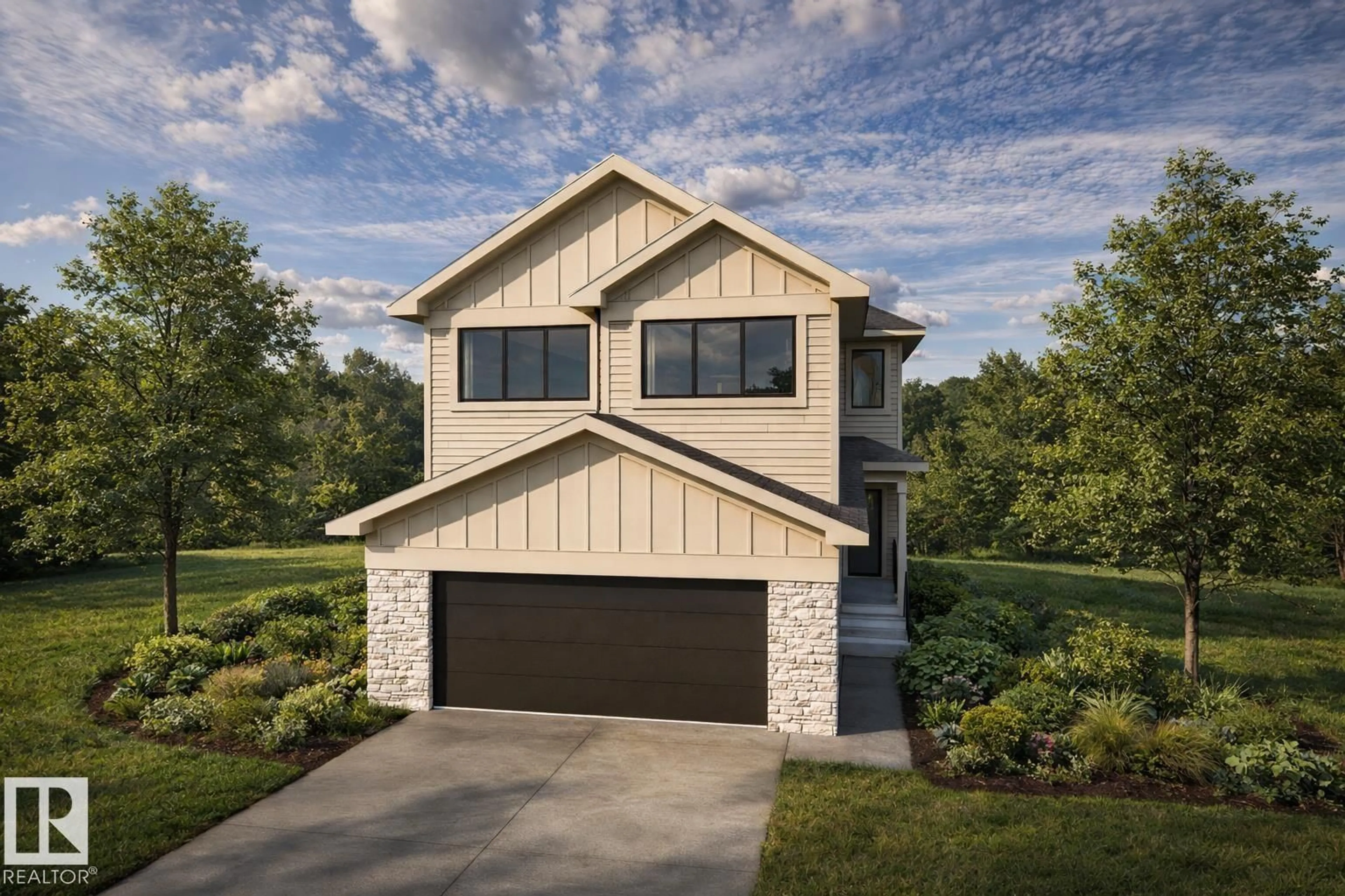 Home with vinyl exterior material, street for 20 BRICKYARD VW, Stony Plain Alberta T7Z0P2