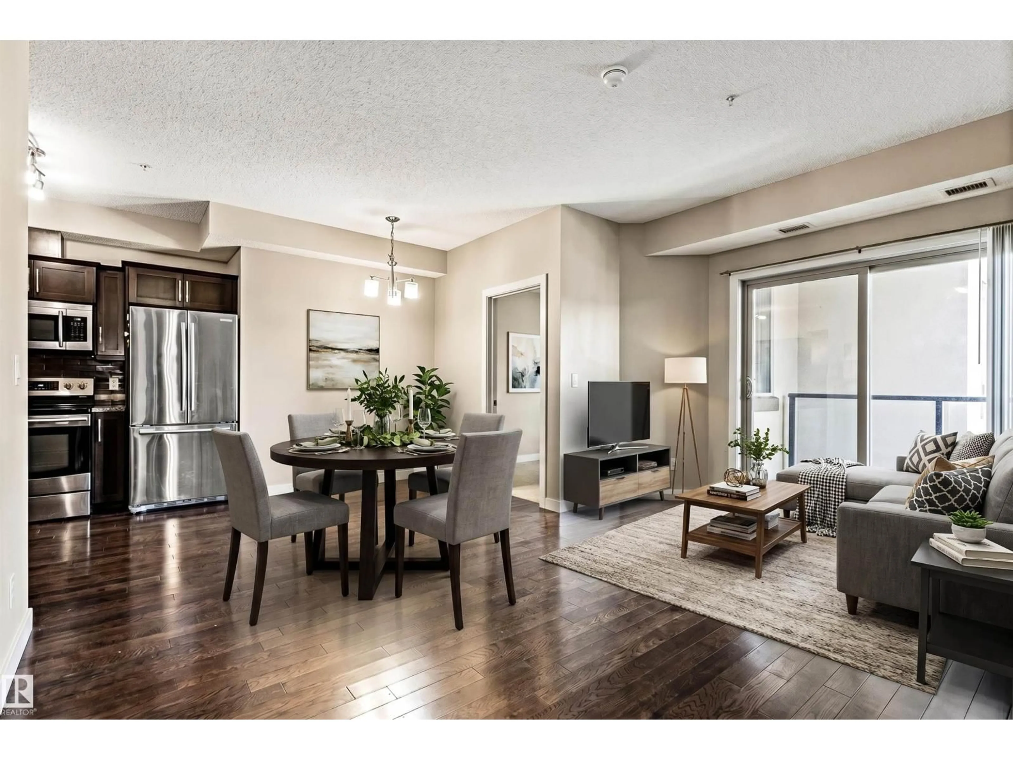 Living room with furniture, unknown for 316 10520 56 AV NW, Edmonton Alberta T6H0X7