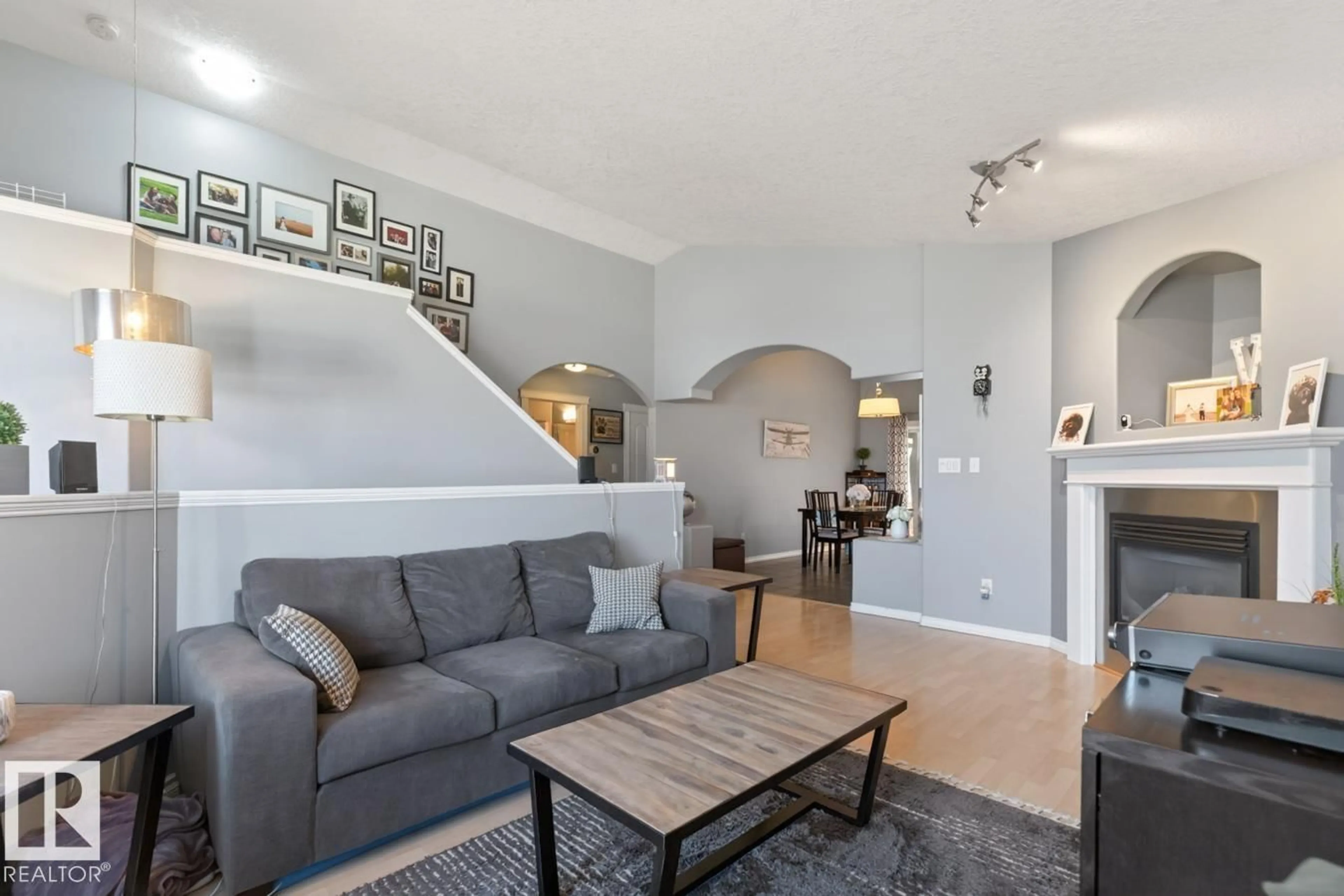 Living room with furniture, unknown for 13419 140 AV, Edmonton Alberta T6V1W4
