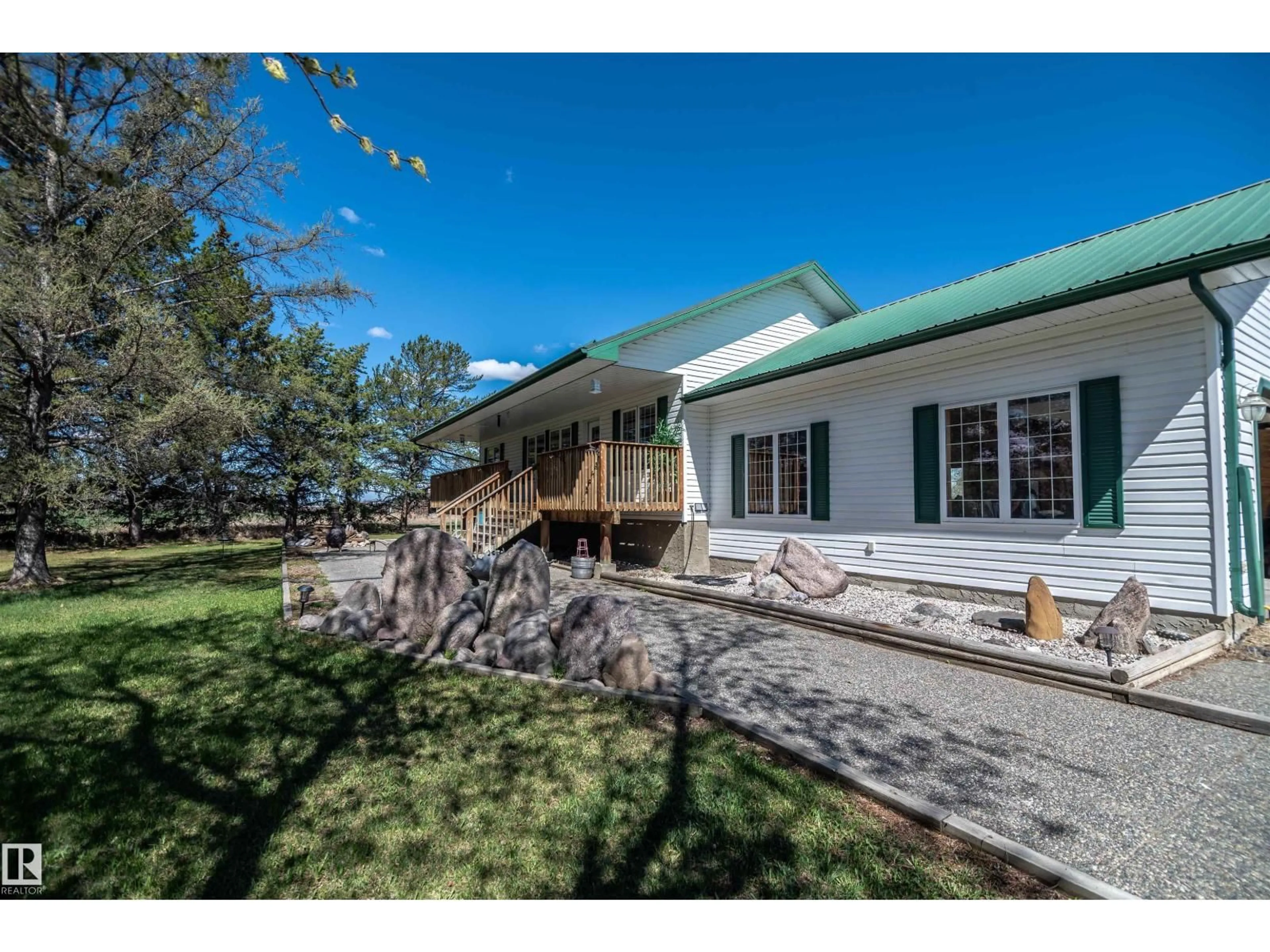 A pic from outside/outdoor area/front of a property/back of a property/a pic from drone, mountain view for 3410 RAIL GRADE RD, Rural Lac Ste. Anne County Alberta T0E0A0
