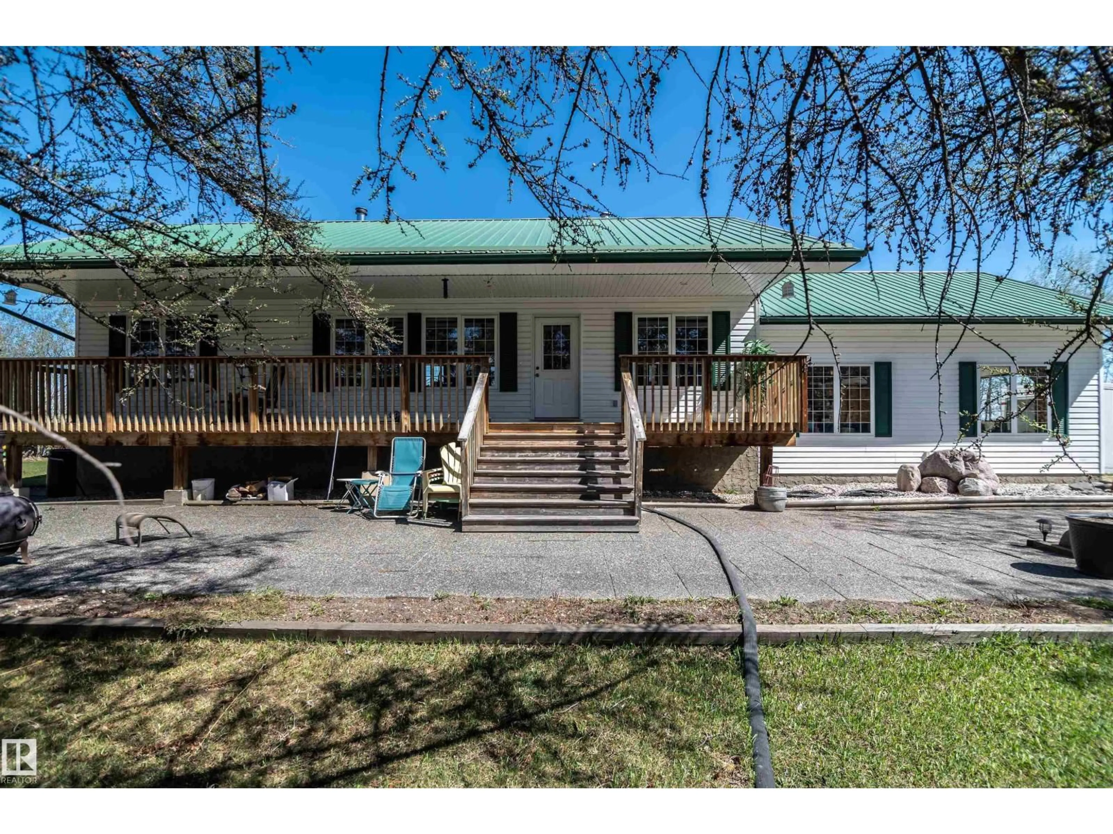 A pic from outside/outdoor area/front of a property/back of a property/a pic from drone, street for 3410 RAIL GRADE RD, Rural Lac Ste. Anne County Alberta T0E0A0