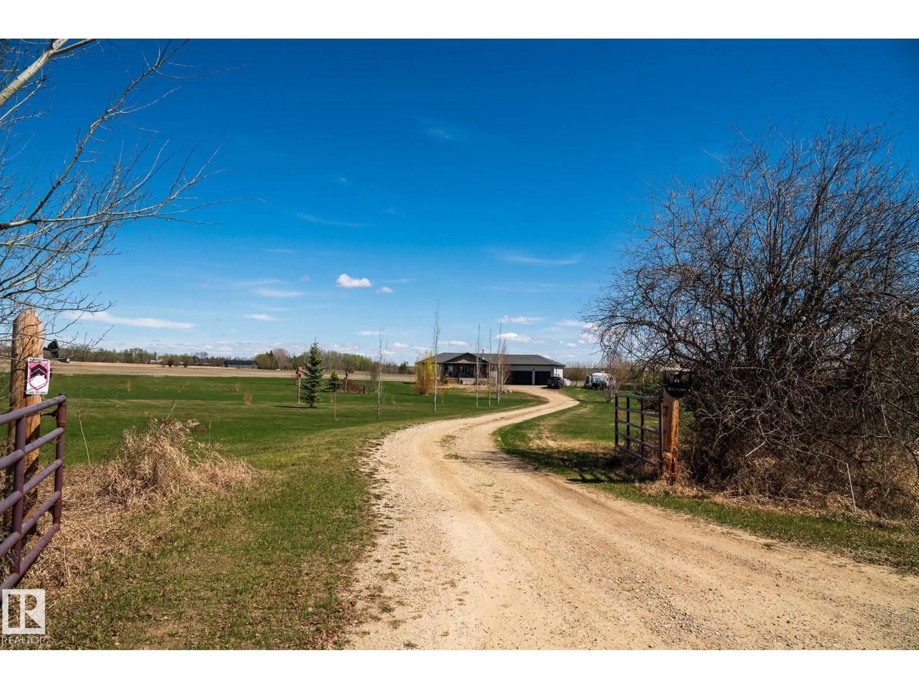 A pic from outside/outdoor area/front of a property/back of a property/a pic from drone, street for 2208 TWP ROAD 534, Rural Lac Ste. Anne County Alberta T0E1V0