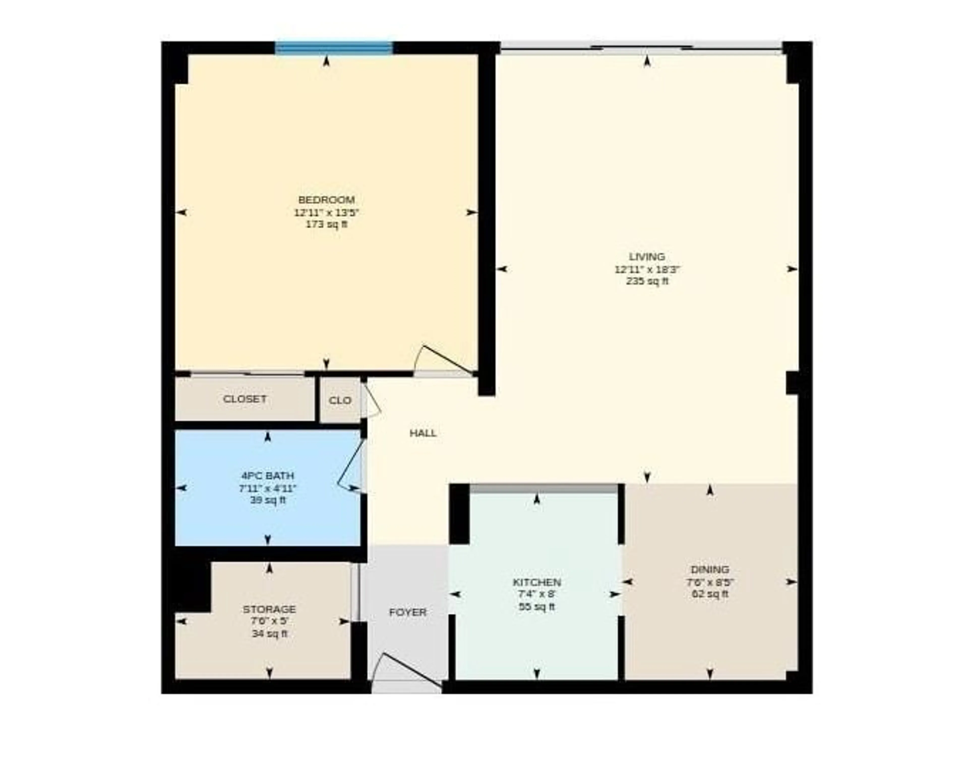 Floor plan for 704 - 8315 105 ST, Edmonton Alberta T6E4H4