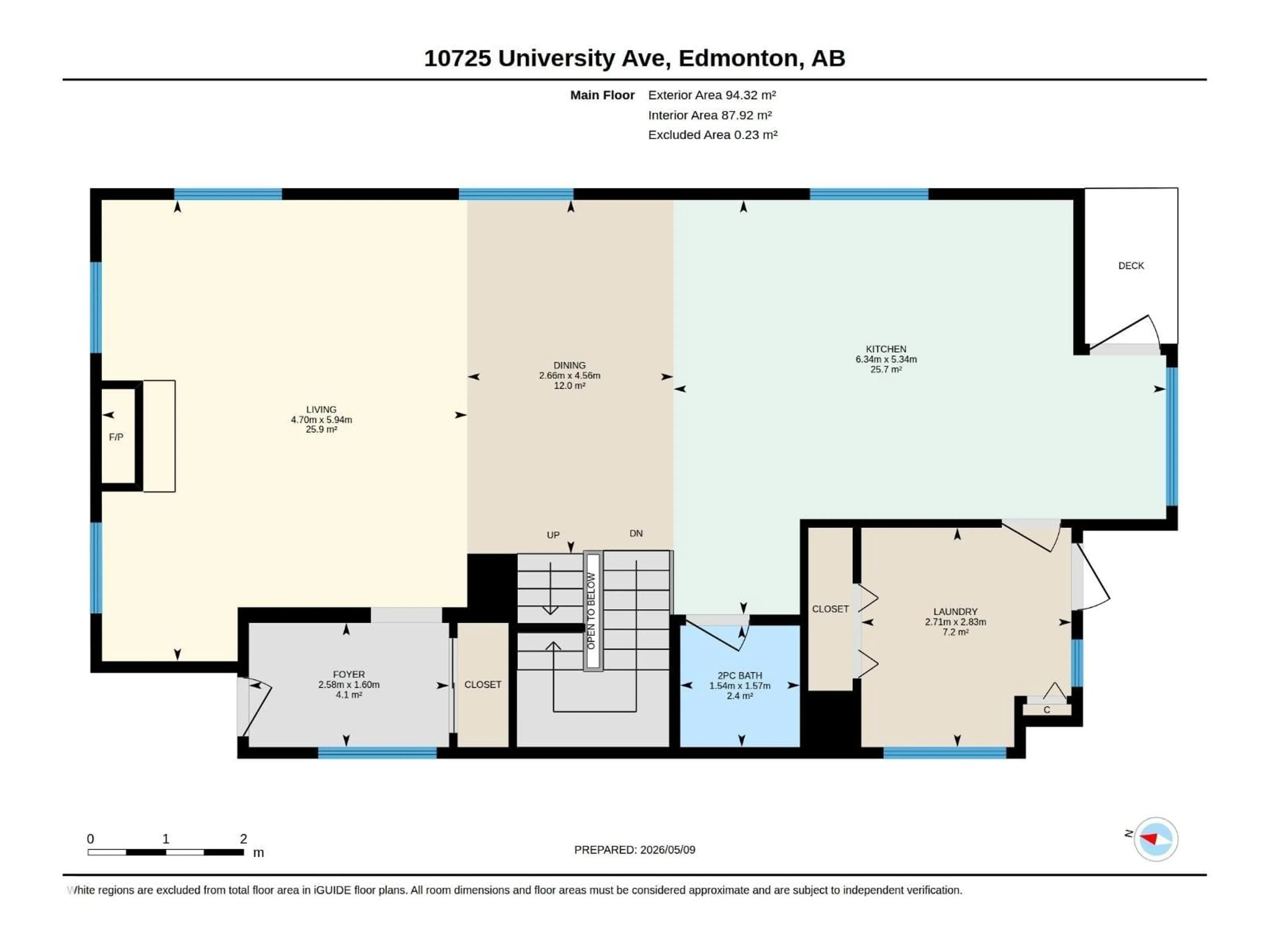 Floor plan for 10725 UNIVERSITY AV, Edmonton Alberta T6E4P8