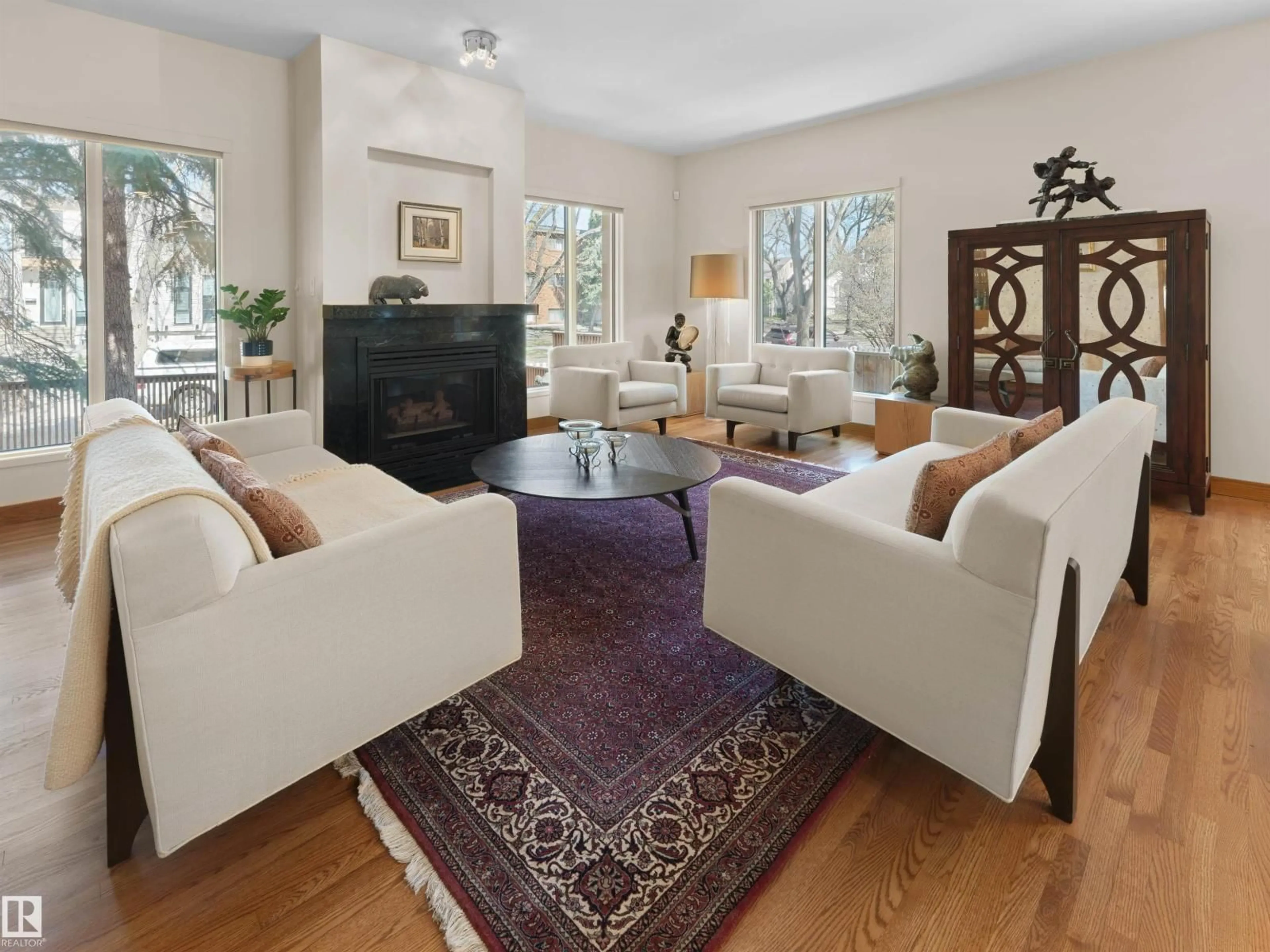 Living room with furniture, unknown for 10725 UNIVERSITY AV, Edmonton Alberta T6E4P8