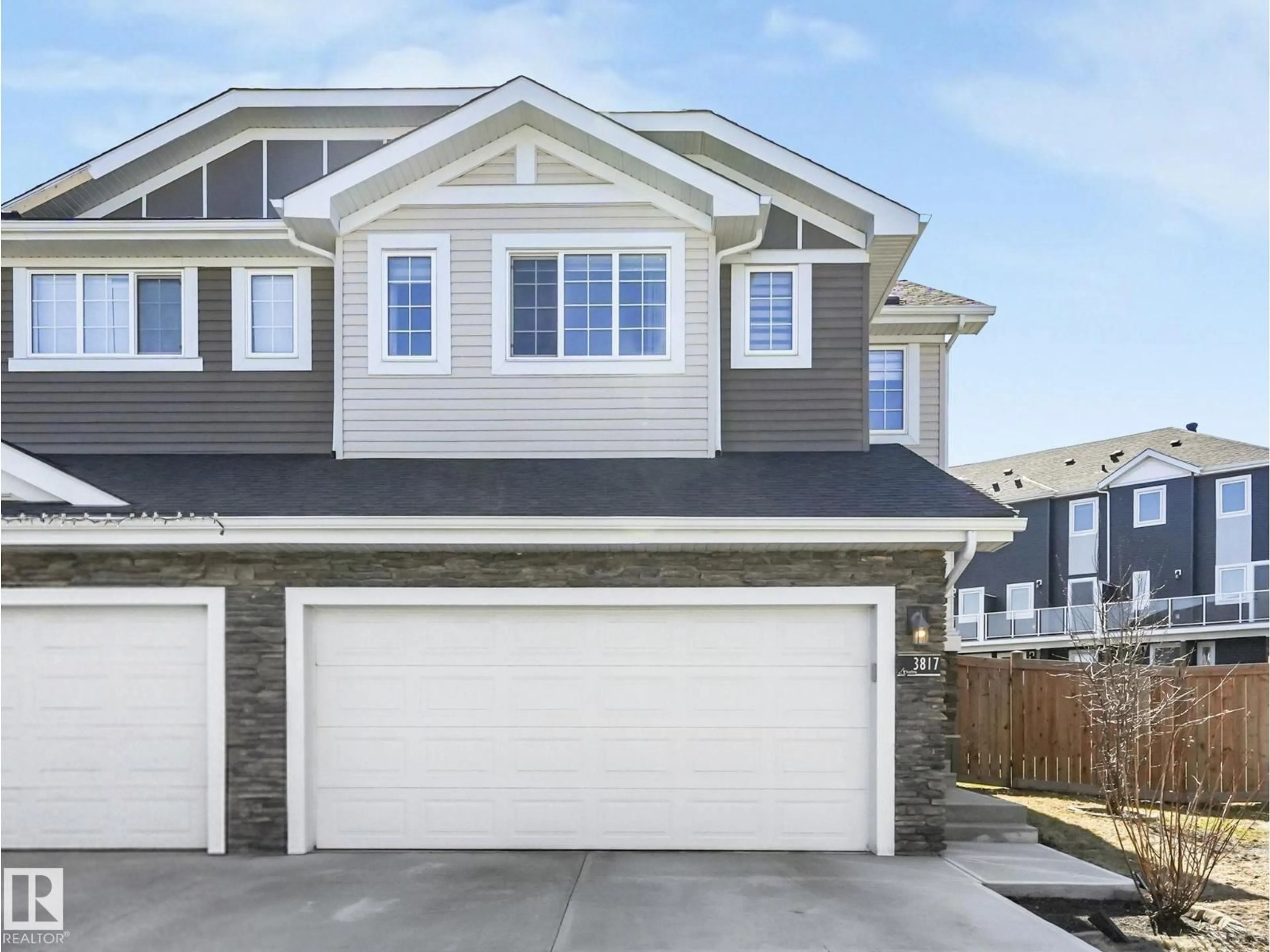 Home with vinyl exterior material, street for 3817 ROBINS CR, Edmonton Alberta T5S0M7