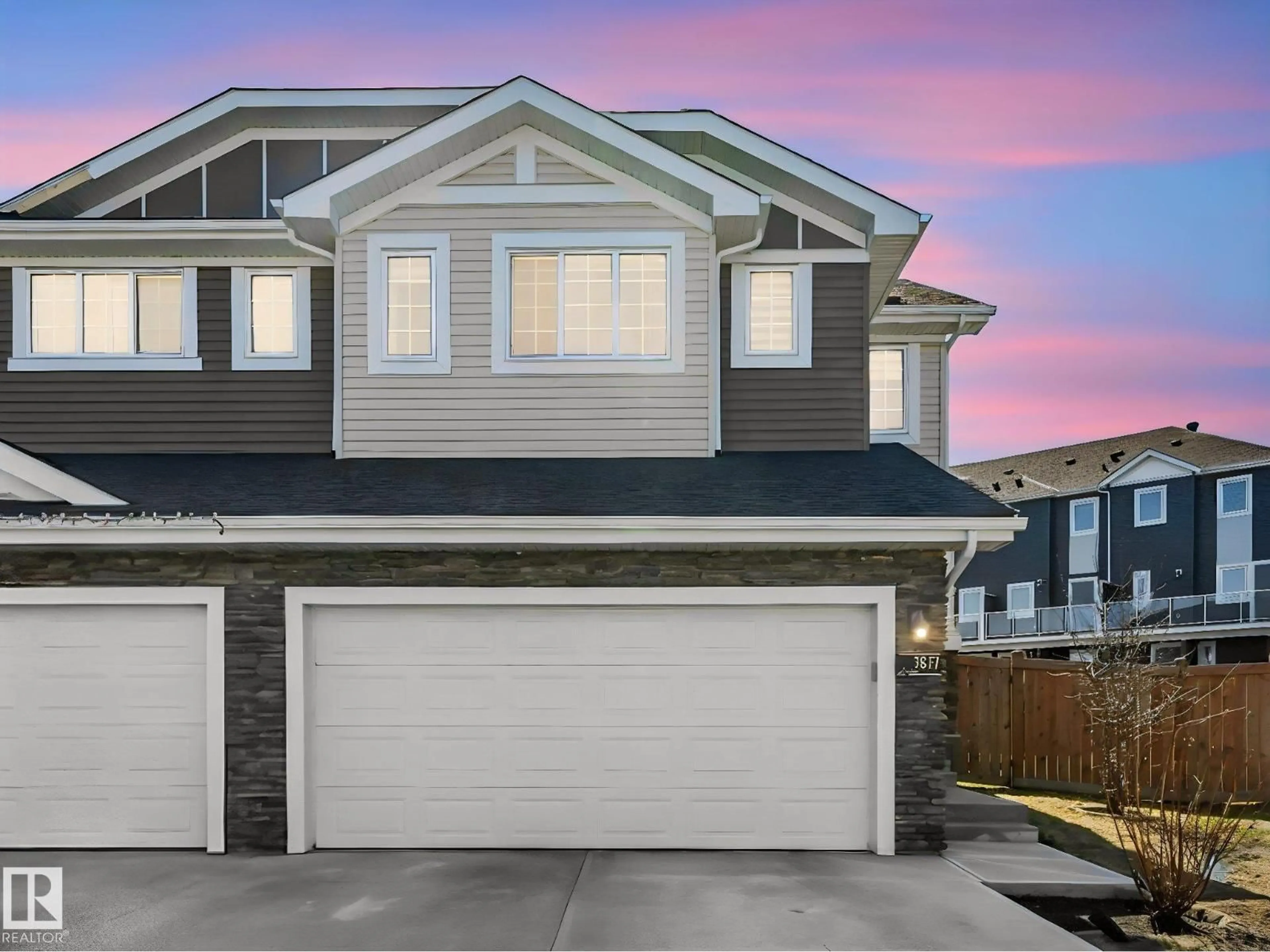 Home with vinyl exterior material, street for 3817 ROBINS CR, Edmonton Alberta T5S0M7