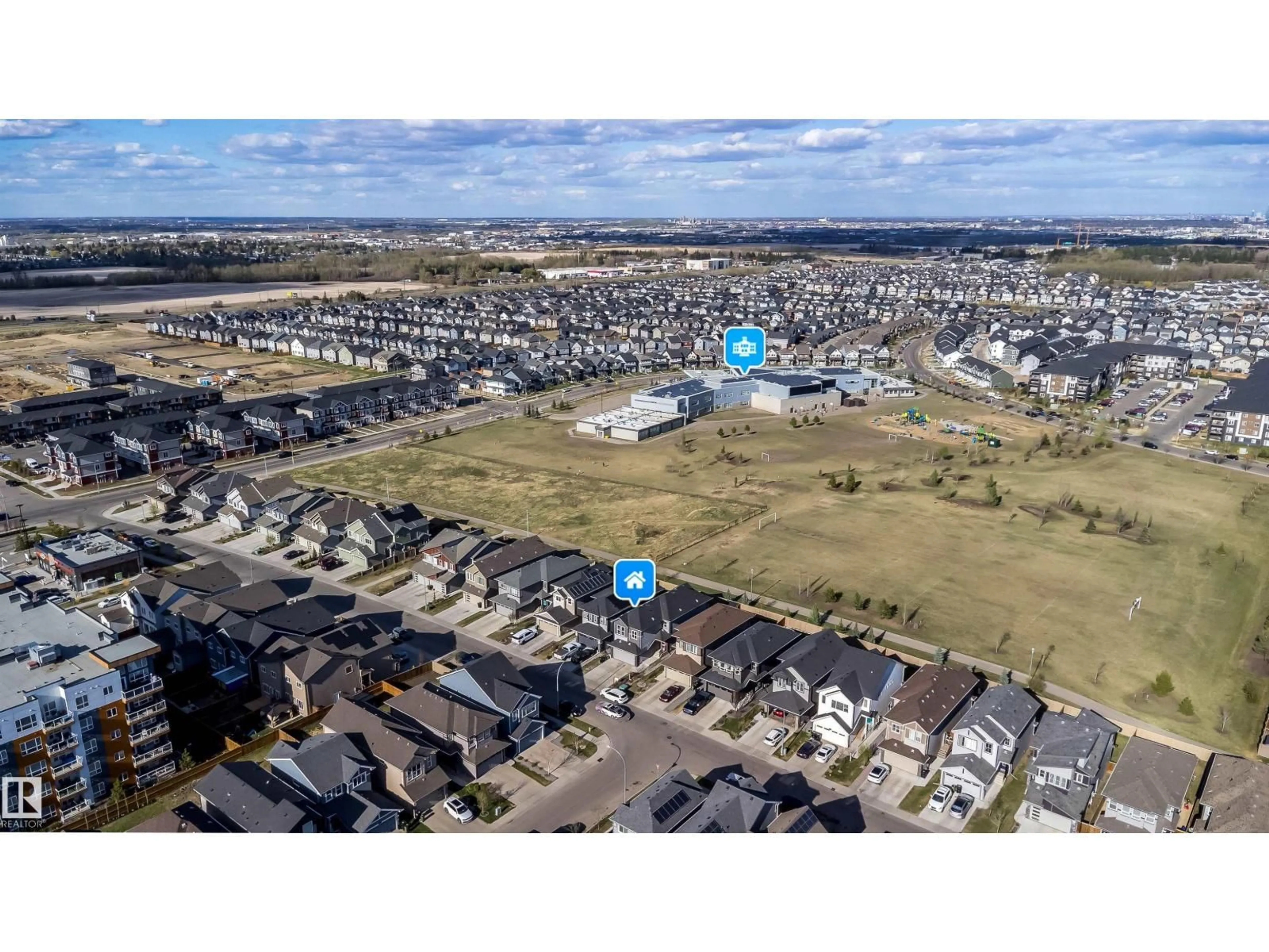 A pic from outside/outdoor area/front of a property/back of a property/a pic from drone, street for NW - 9651 229 ST, Edmonton Alberta T5T7M7