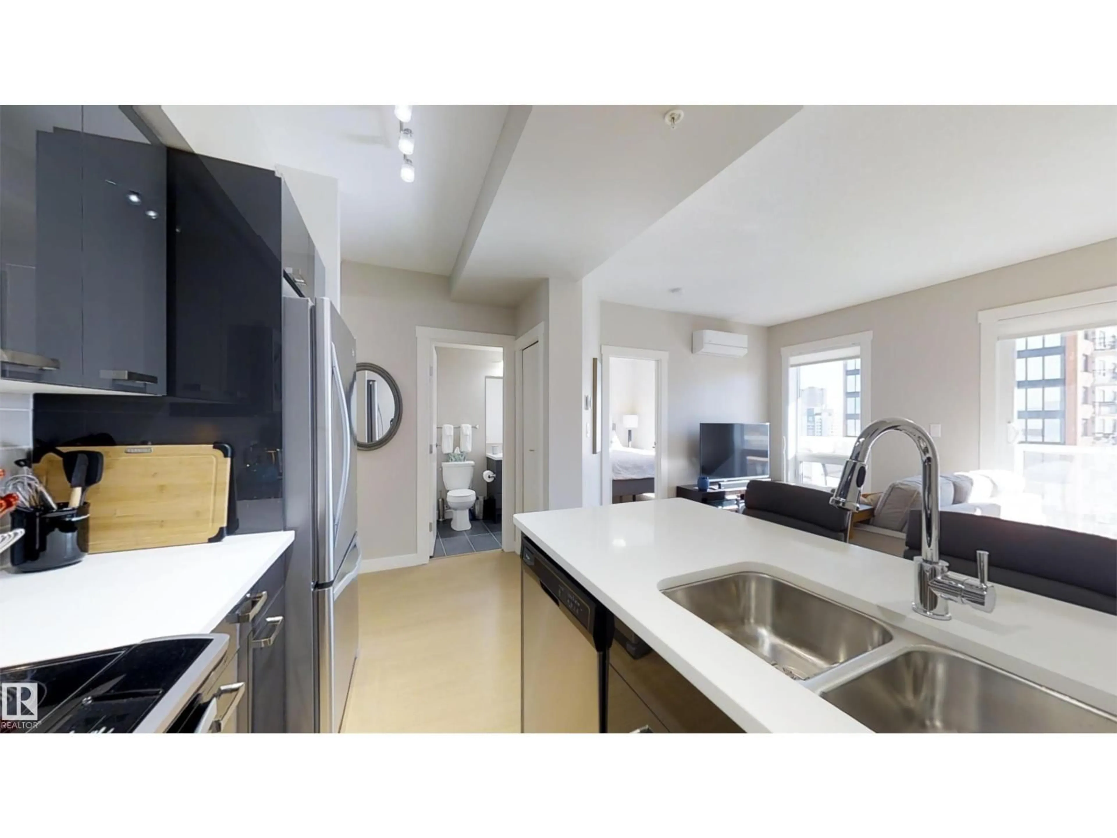 Open concept kitchen, unknown for #1603 - 10410 102 AV, Edmonton Alberta T5J0E9