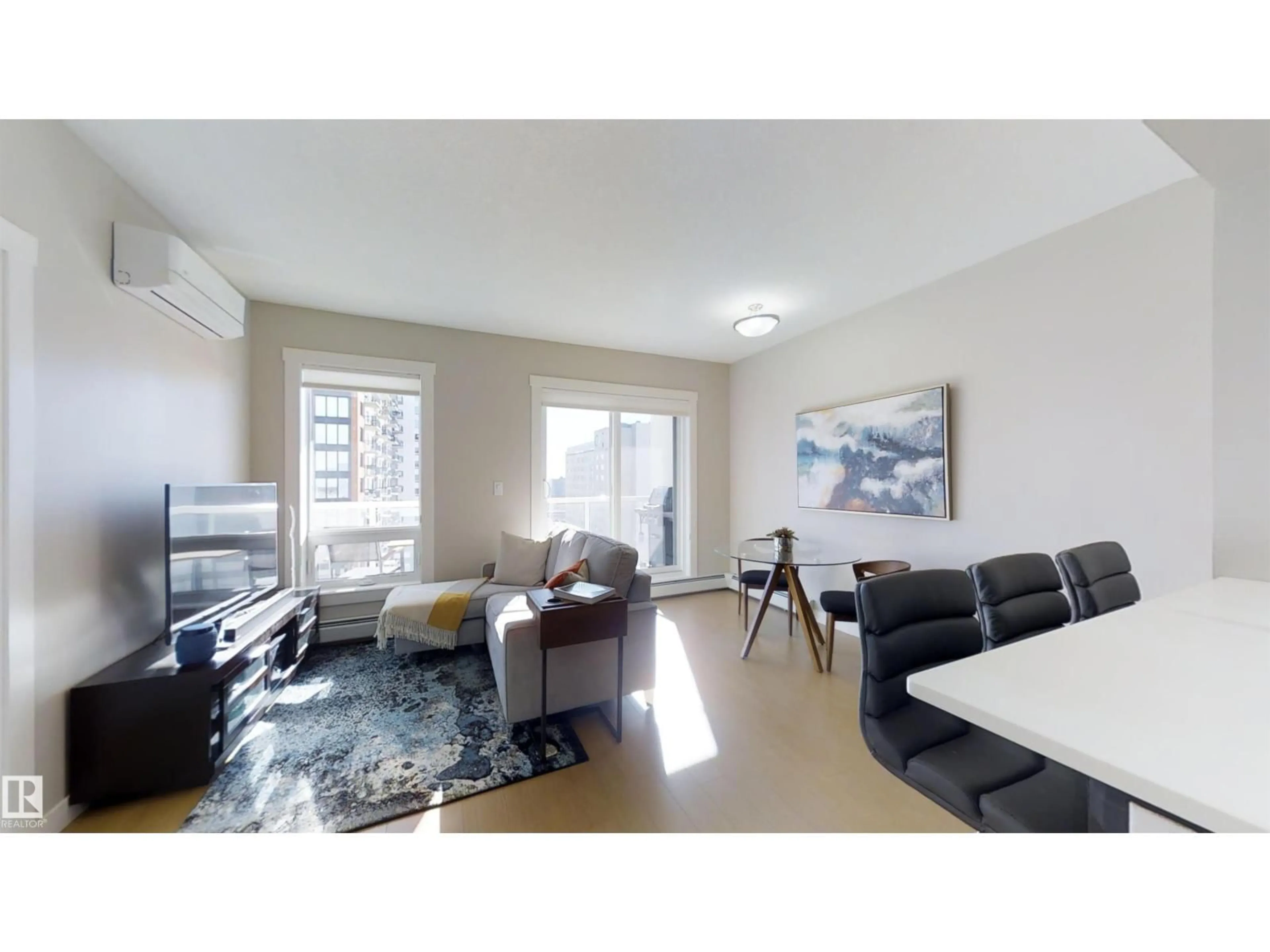 Living room with furniture, unknown for #1603 - 10410 102 AV, Edmonton Alberta T5J0E9