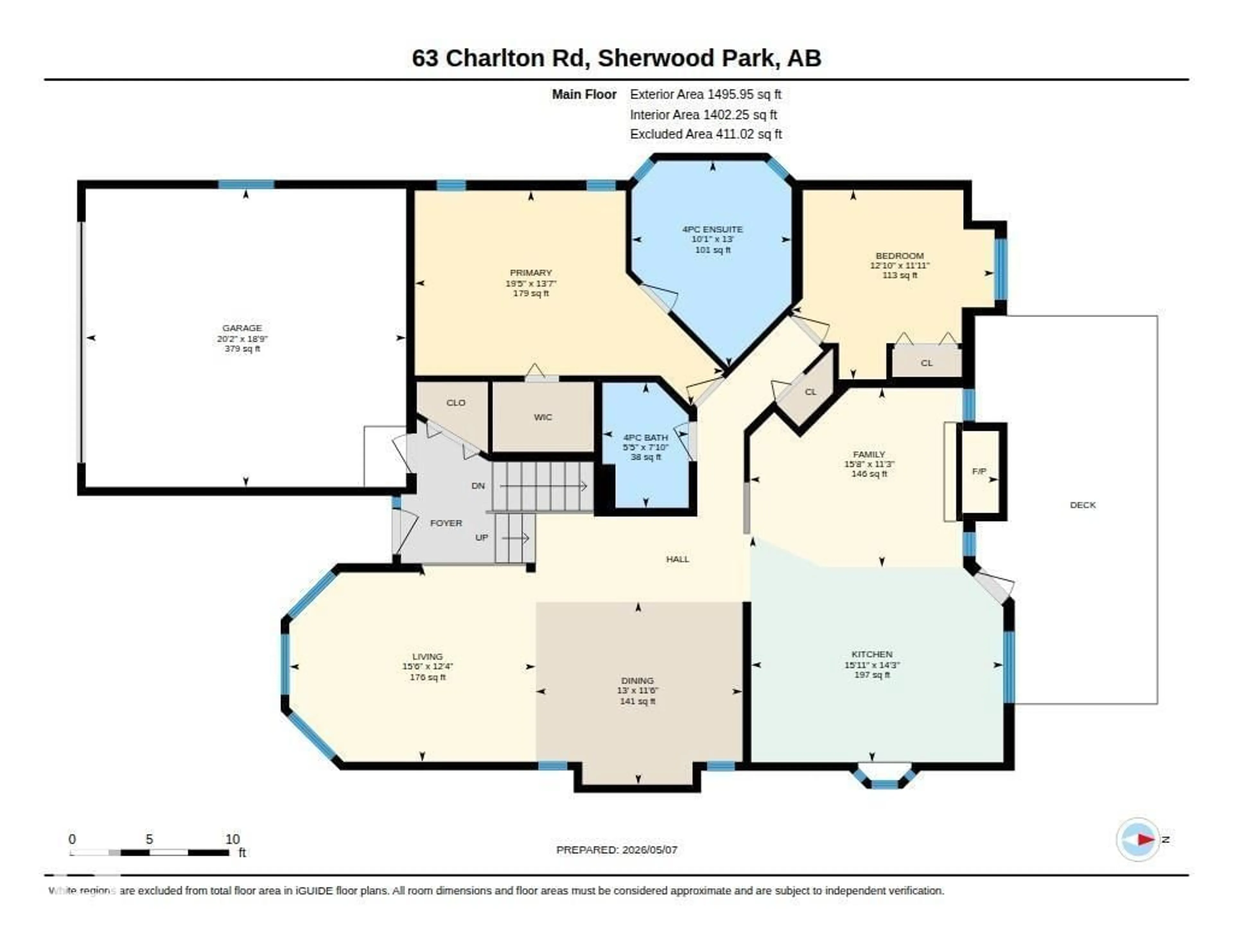 Floor plan for 63 CHARLTON RD, Sherwood Park Alberta T8H1R5