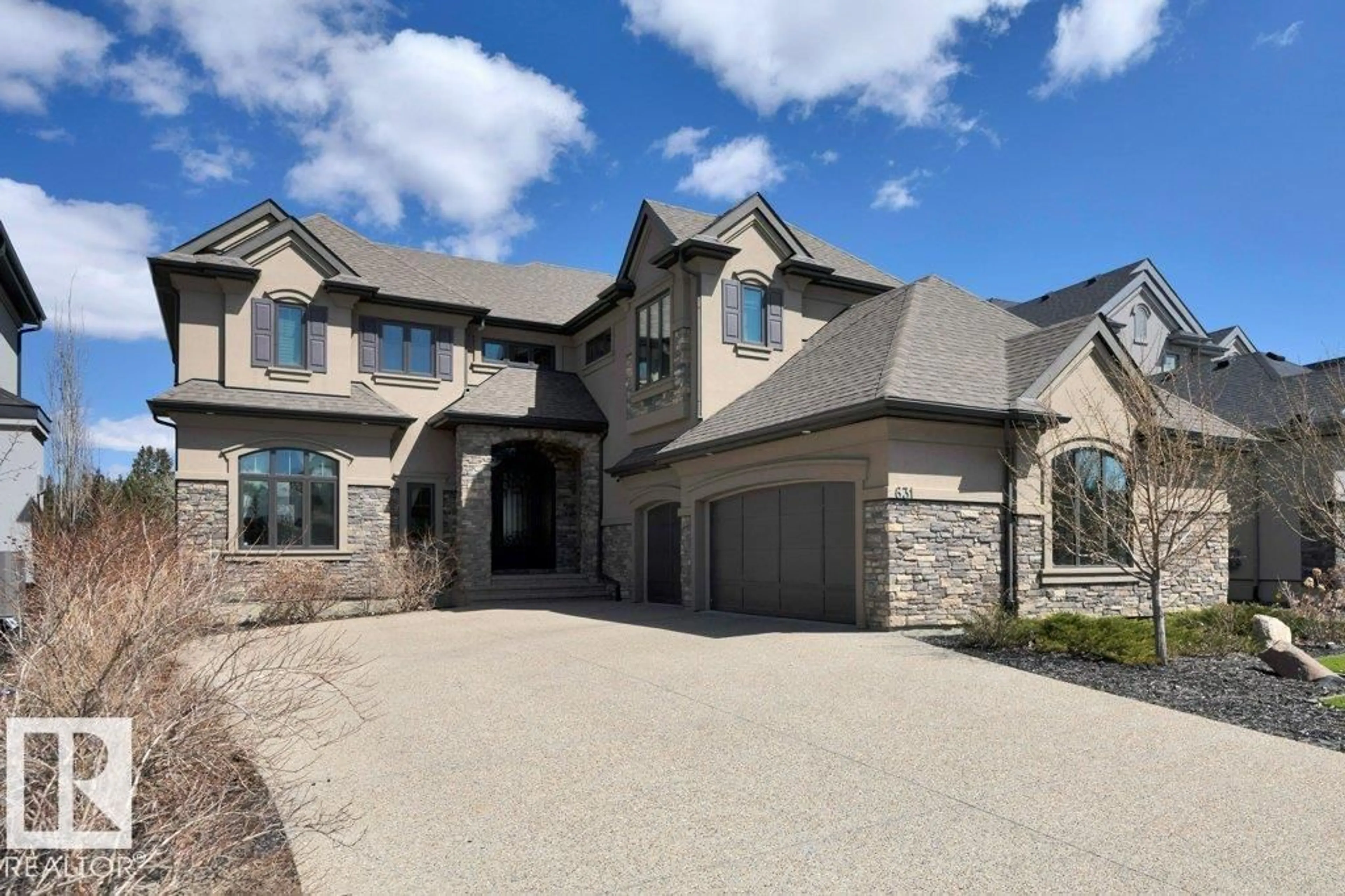 Home with brick exterior material, street for 631 HOWATT DR, Edmonton Alberta T6W2T6