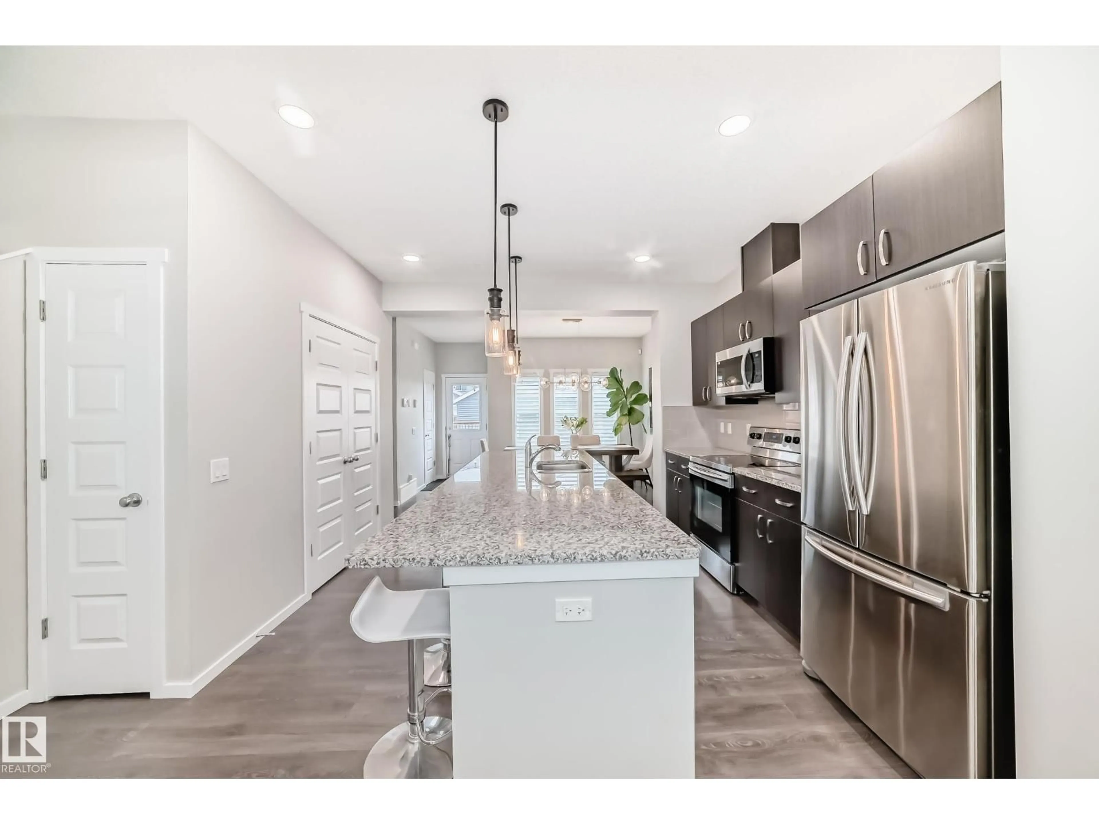 Open concept kitchen, ceramic/tile floor for 3278 CHERRY CR, Edmonton Alberta T6X1Y5