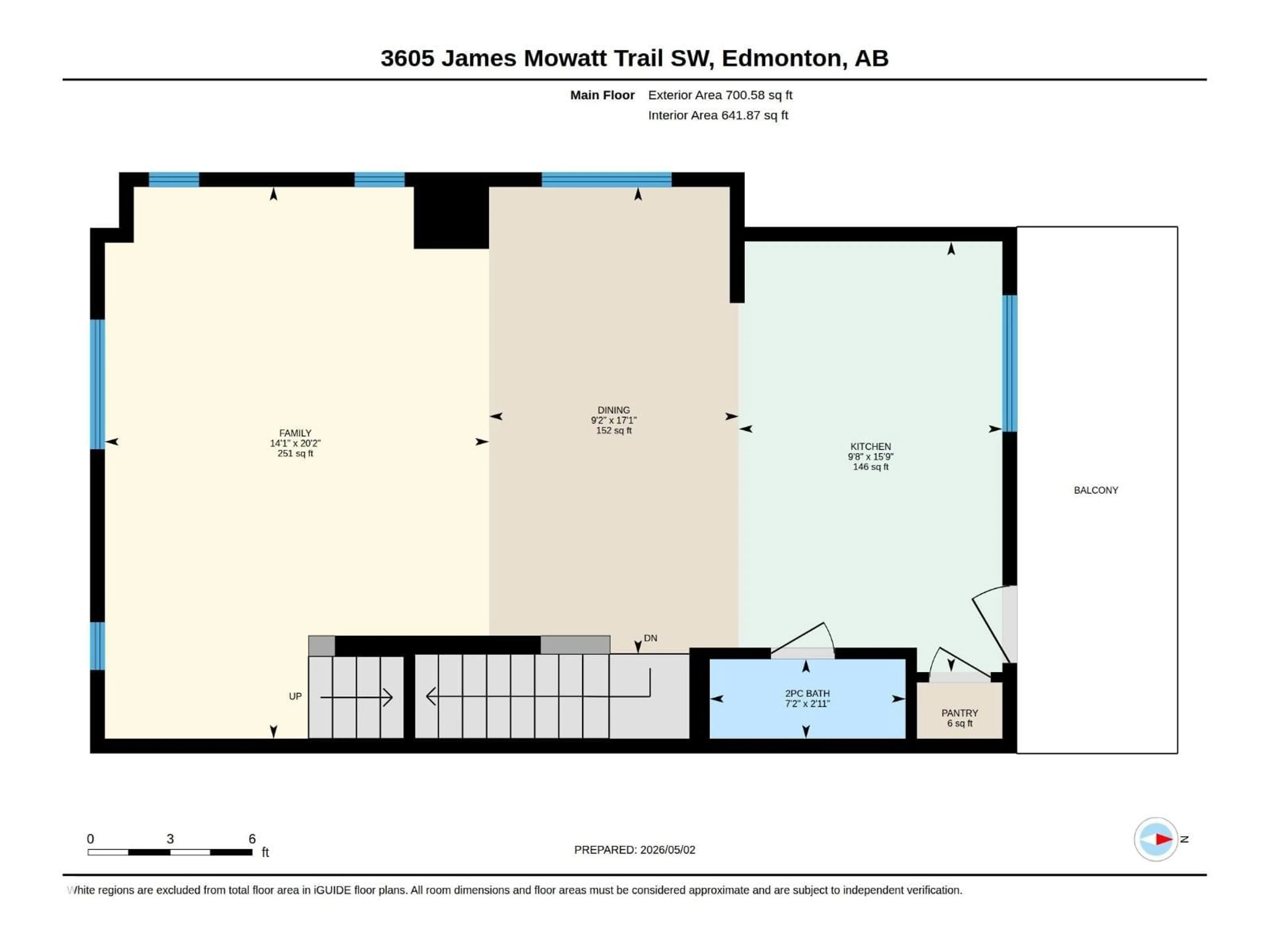 Floor plan for 3605 JAMES MOWATT TR, Edmonton Alberta T6W1A8