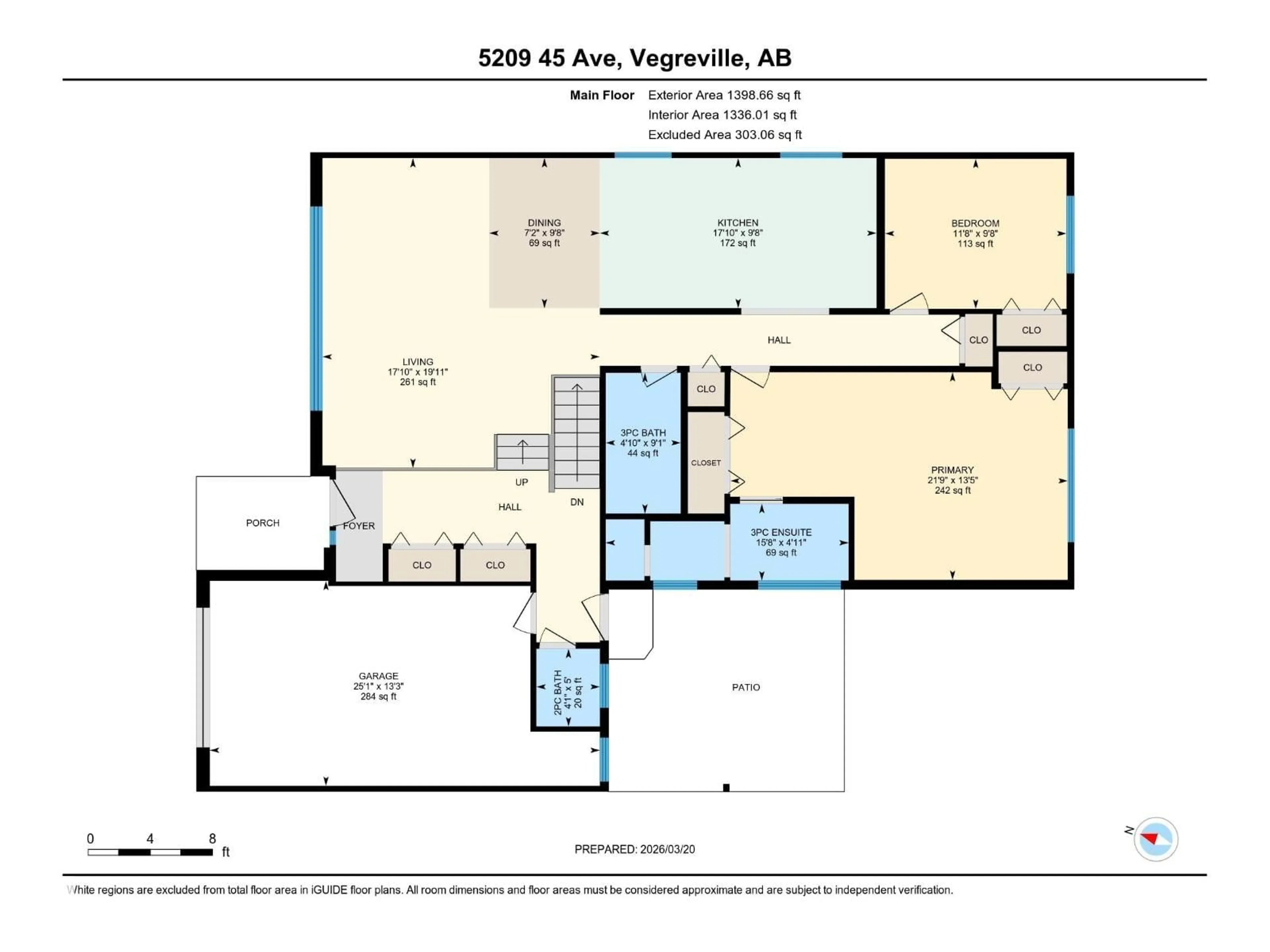 Floor plan for 5209 45 AV, Vegreville Alberta T9C1A2