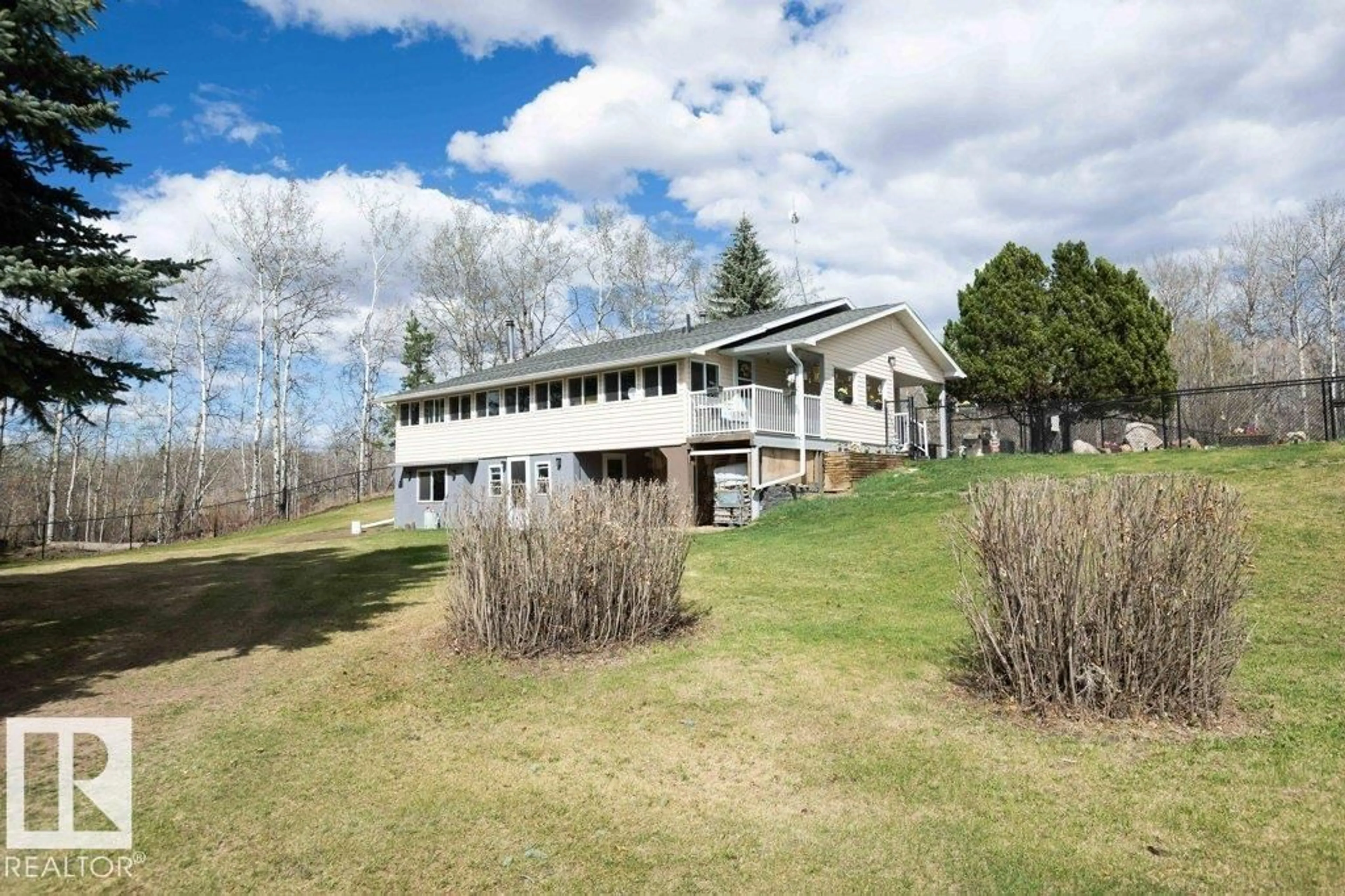 A pic from outside/outdoor area/front of a property/back of a property/a pic from drone, unknown for 27132A TWP RD 632, Rural Westlock County Alberta T0G1H0