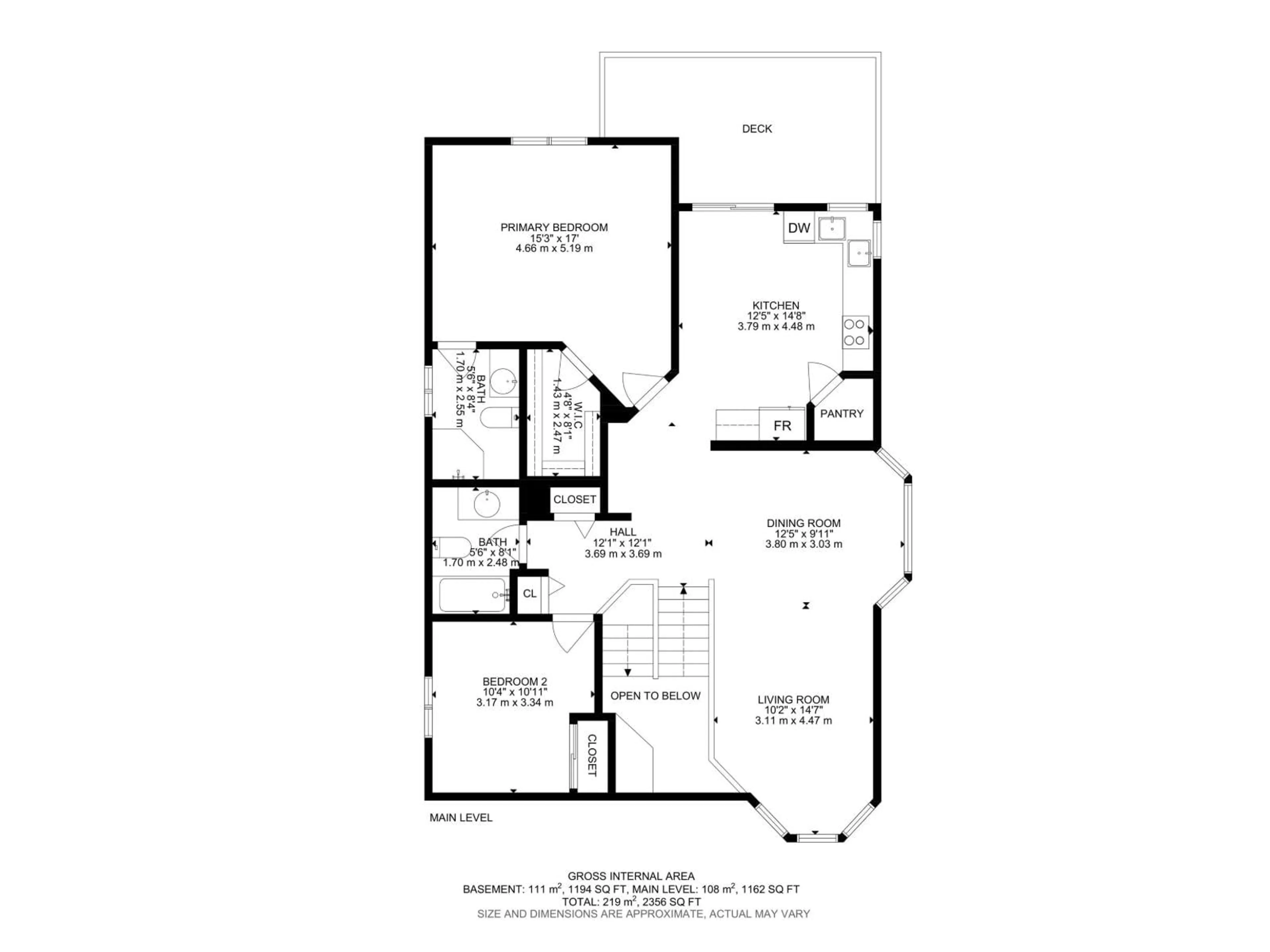 Floor plan for 1 DEER PARK RD, Spruce Grove Alberta T7X3K2