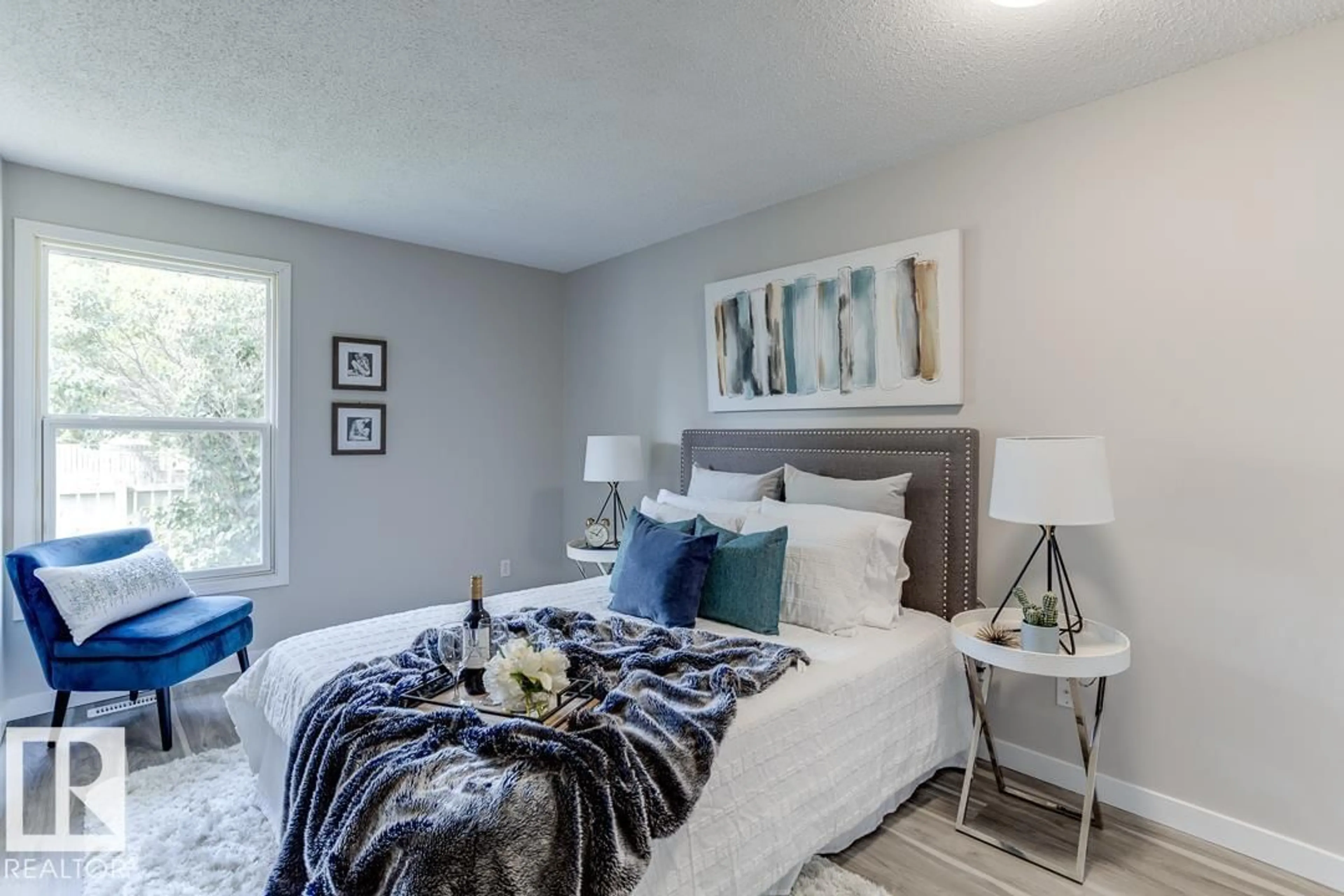 Bedroom with bed, unknown for 7032 MILL WOODS RD, Edmonton Alberta T6K3M3