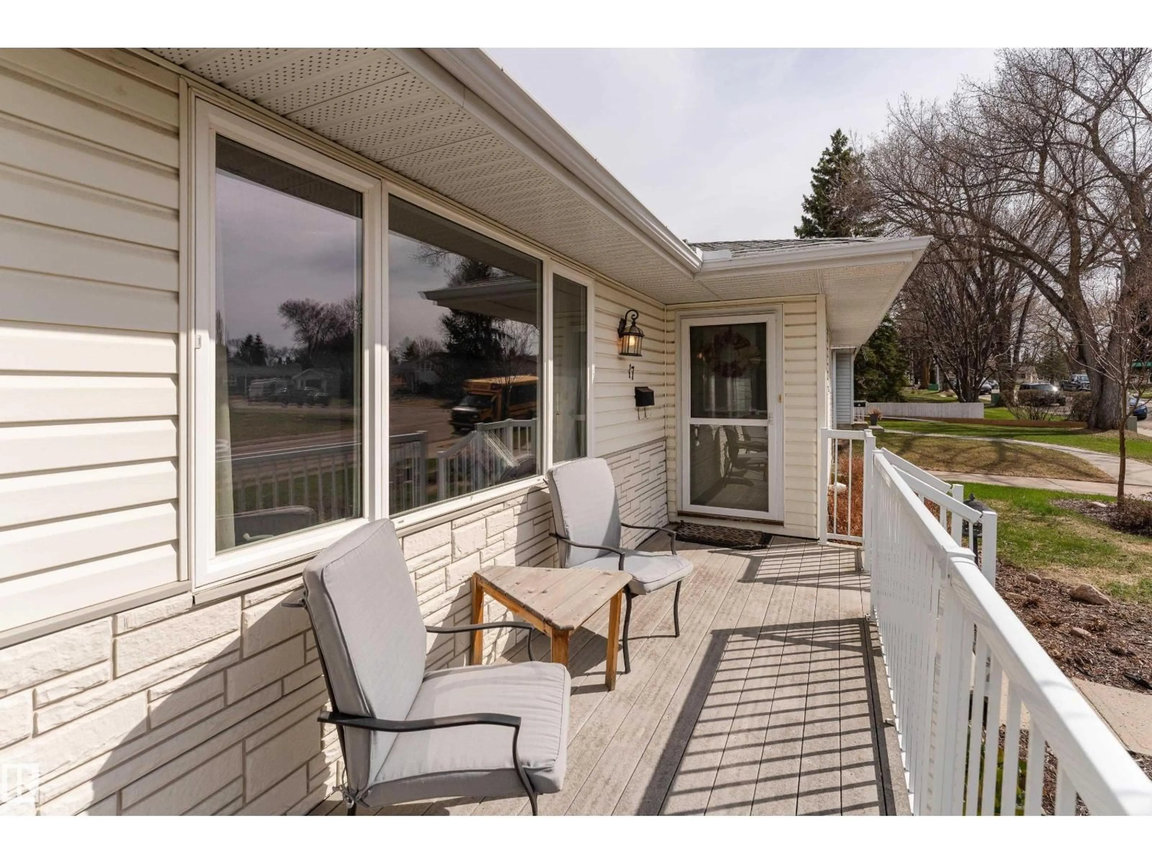 Patio, water/lake/river/ocean view for 17 MEREDIAN RD, Sherwood Park Alberta T8A0N5