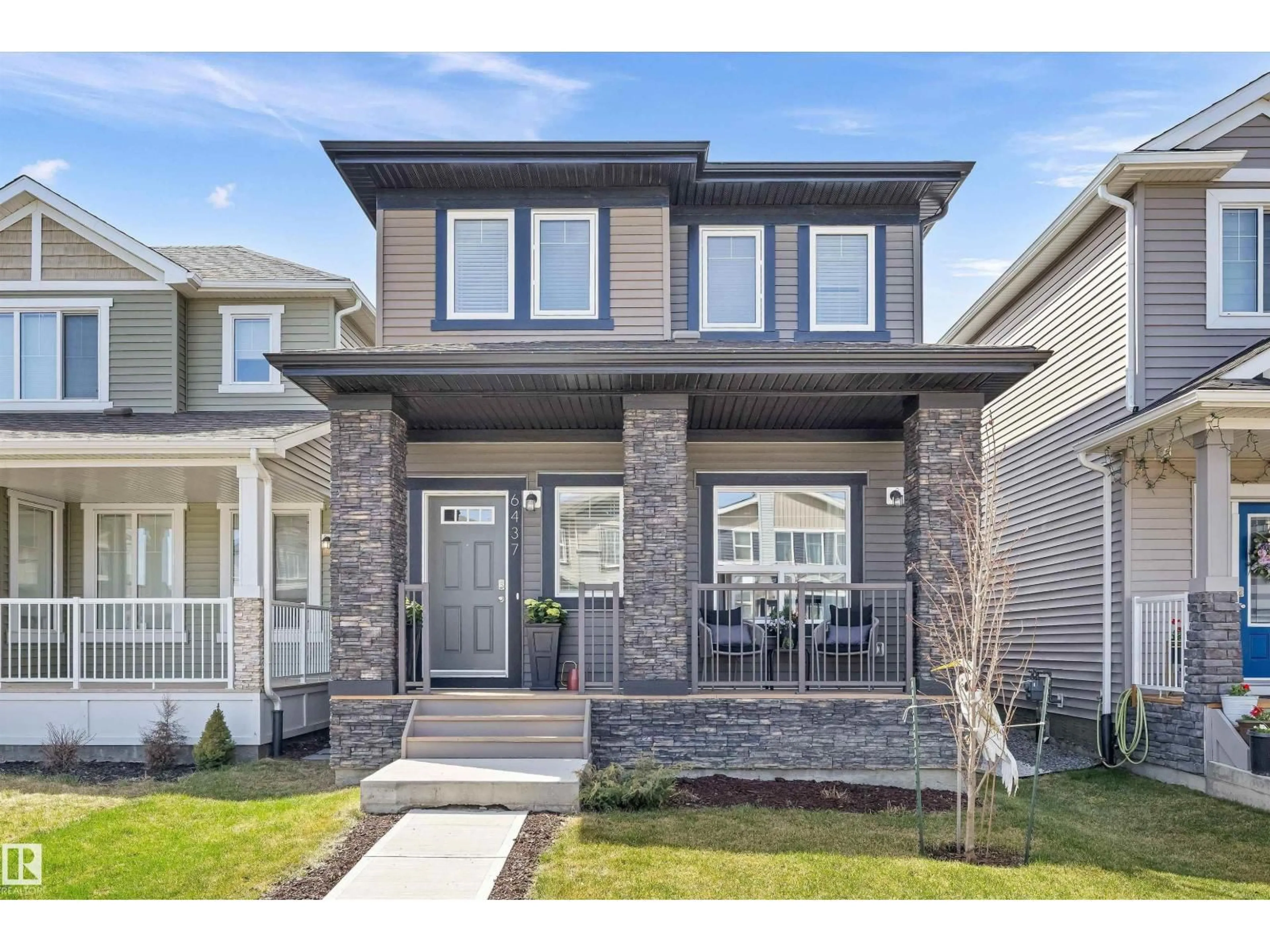 Home with brick exterior material, street for 6437 177A AV, Edmonton Alberta T5Y3X4