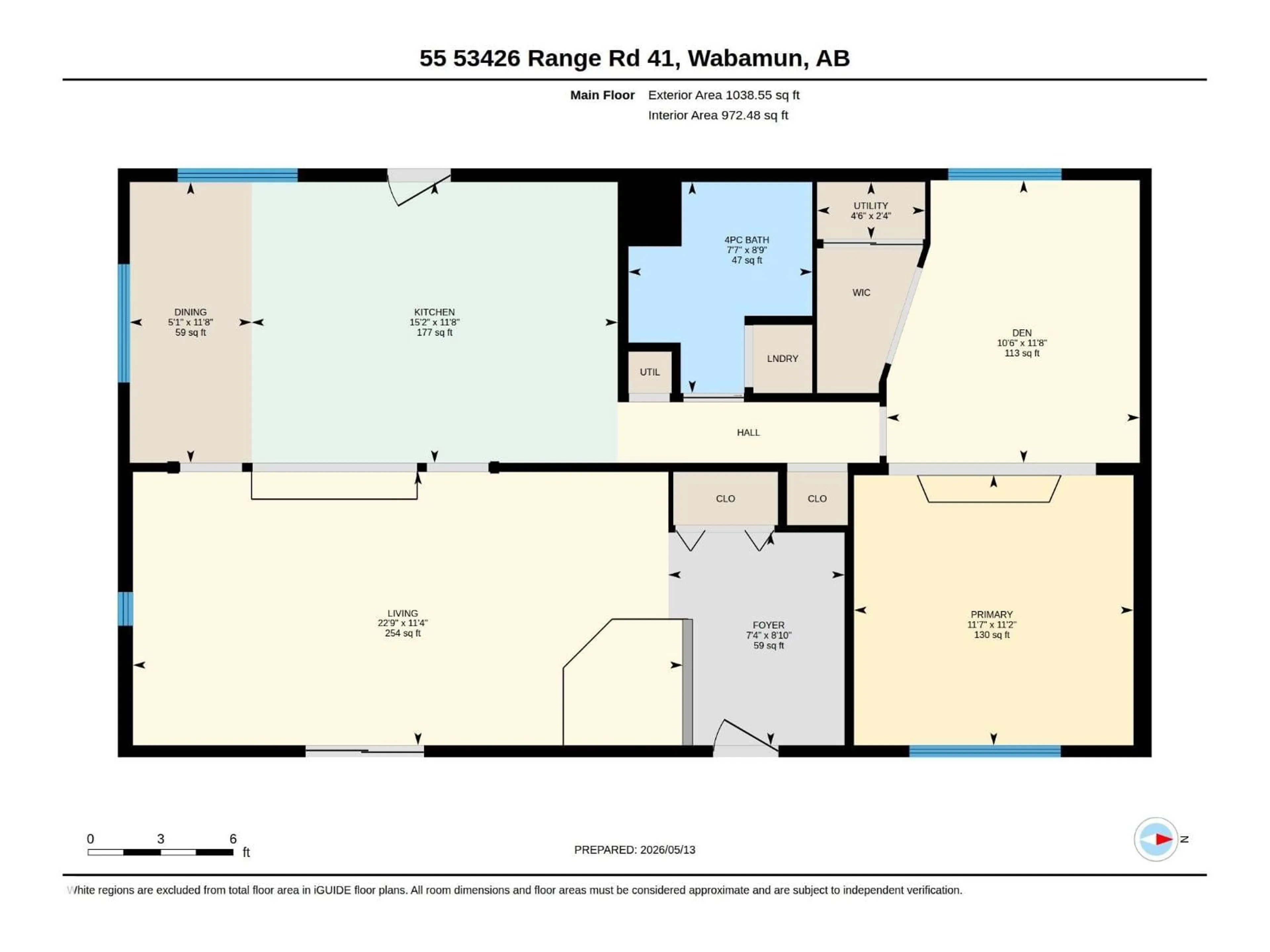 Floor plan for 55 - 53426 RGE ROAD 41, Rural Parkland County Alberta T0E0J0