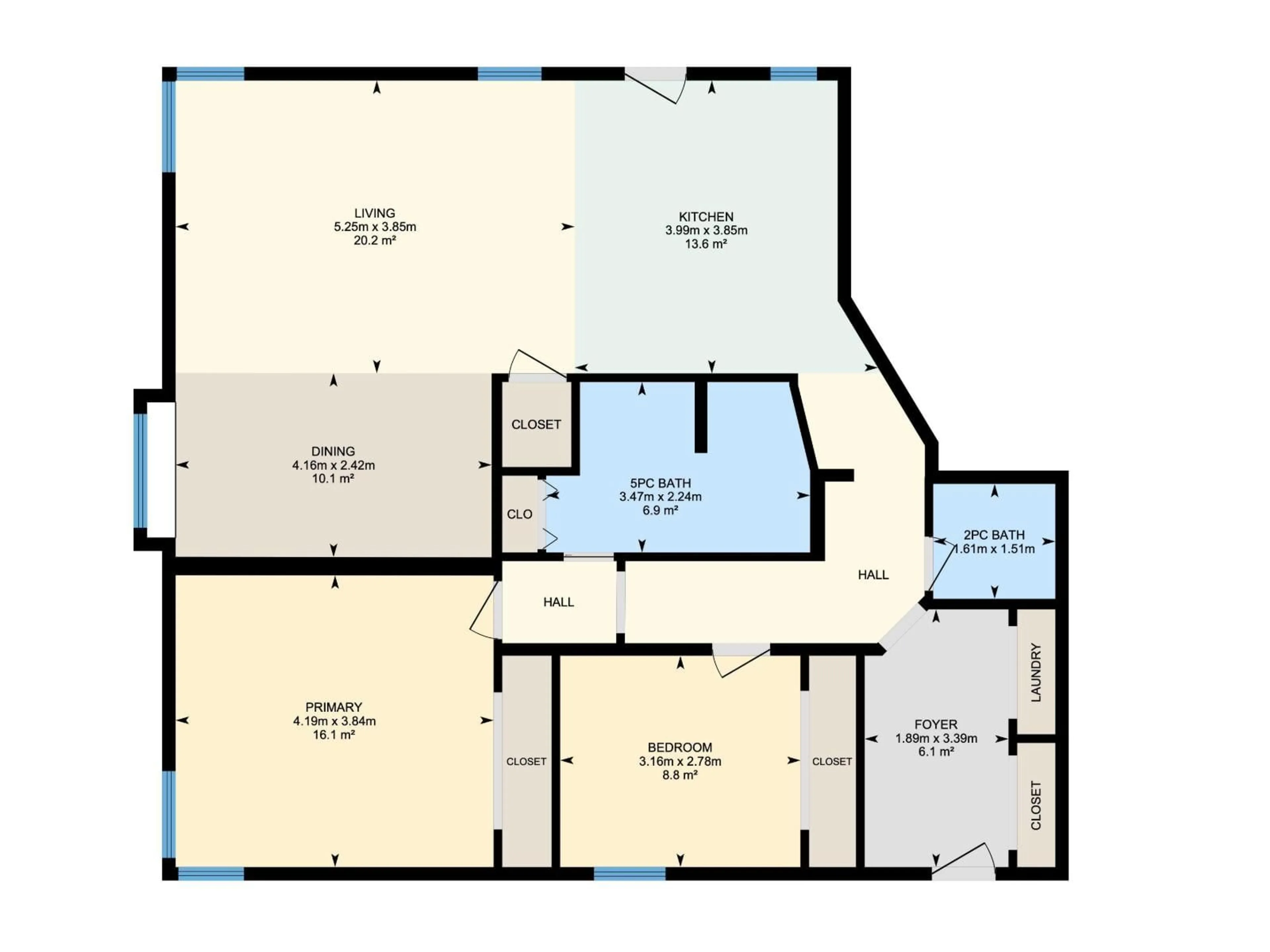 Floor plan for #101 - 9131 99 ST, Edmonton Alberta T6E3V9