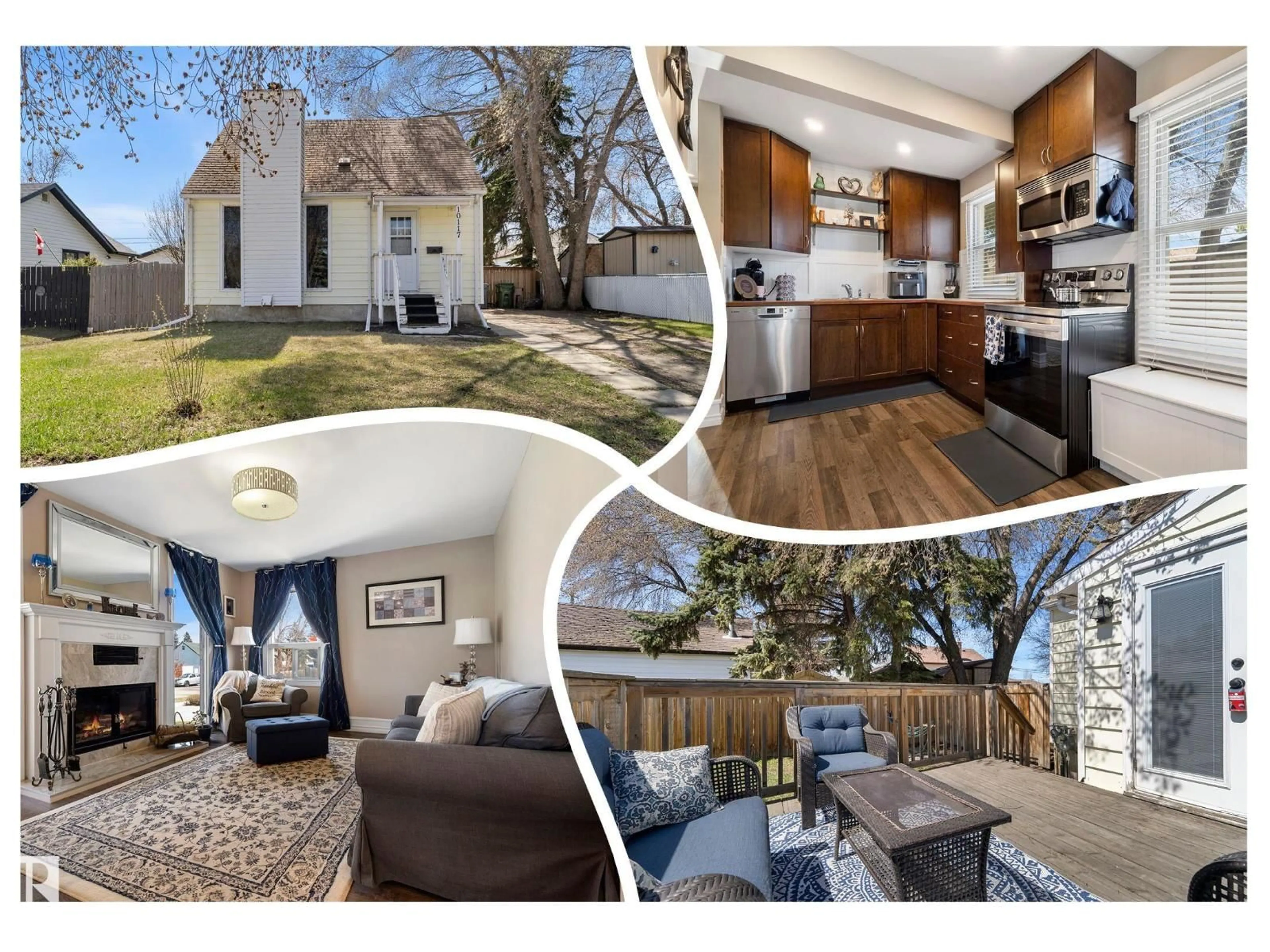A pic from outside/outdoor area/front of a property/back of a property/a pic from drone, street for 10117 103 AV, Morinville Alberta T8R1A7