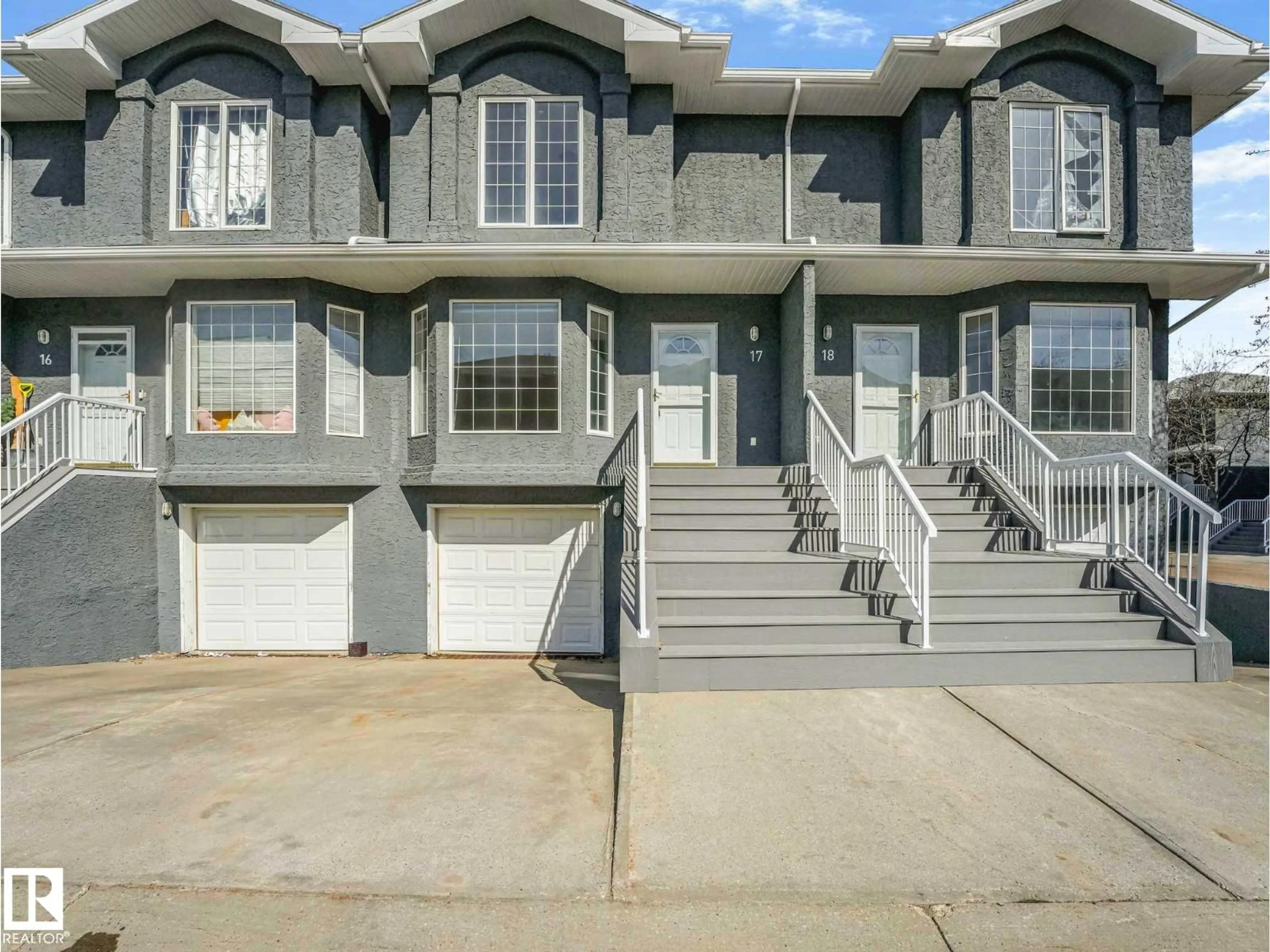 Home with vinyl exterior material, street for #17 - 15128 22 ST NW, Edmonton Alberta T5Y2W5