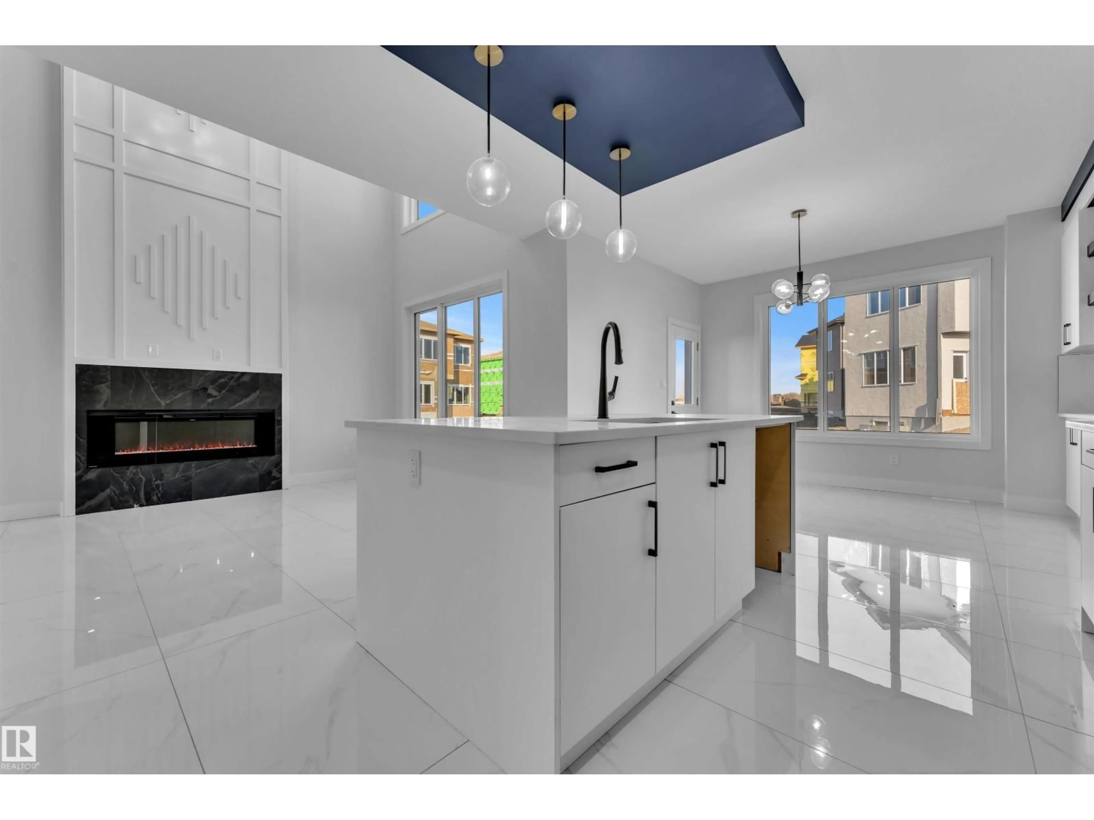 Open concept kitchen, ceramic/tile floor for 22815 80 AV, Edmonton Alberta T5T7X8