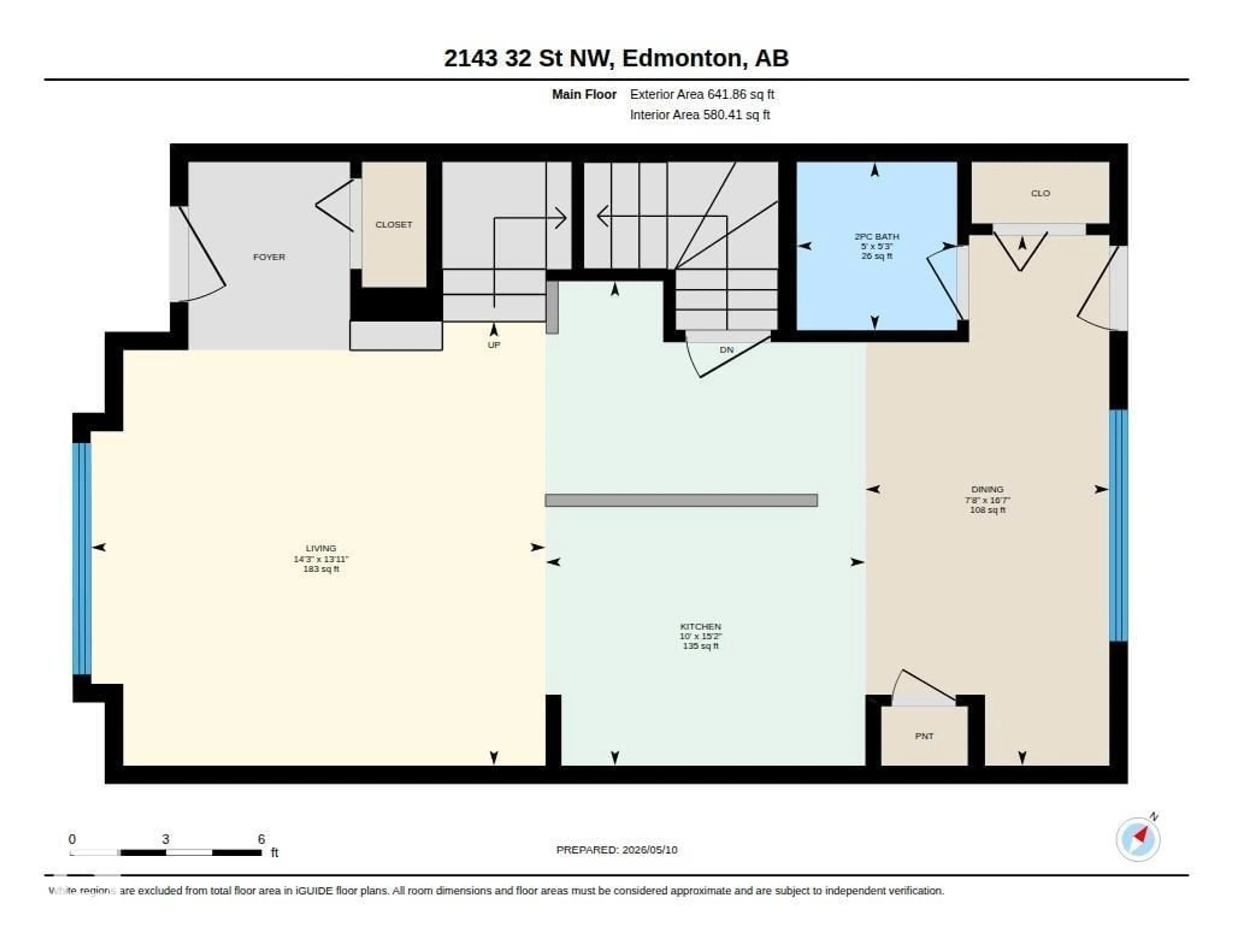 Floor plan for 2143 32 ST, Edmonton Alberta T6T0J9